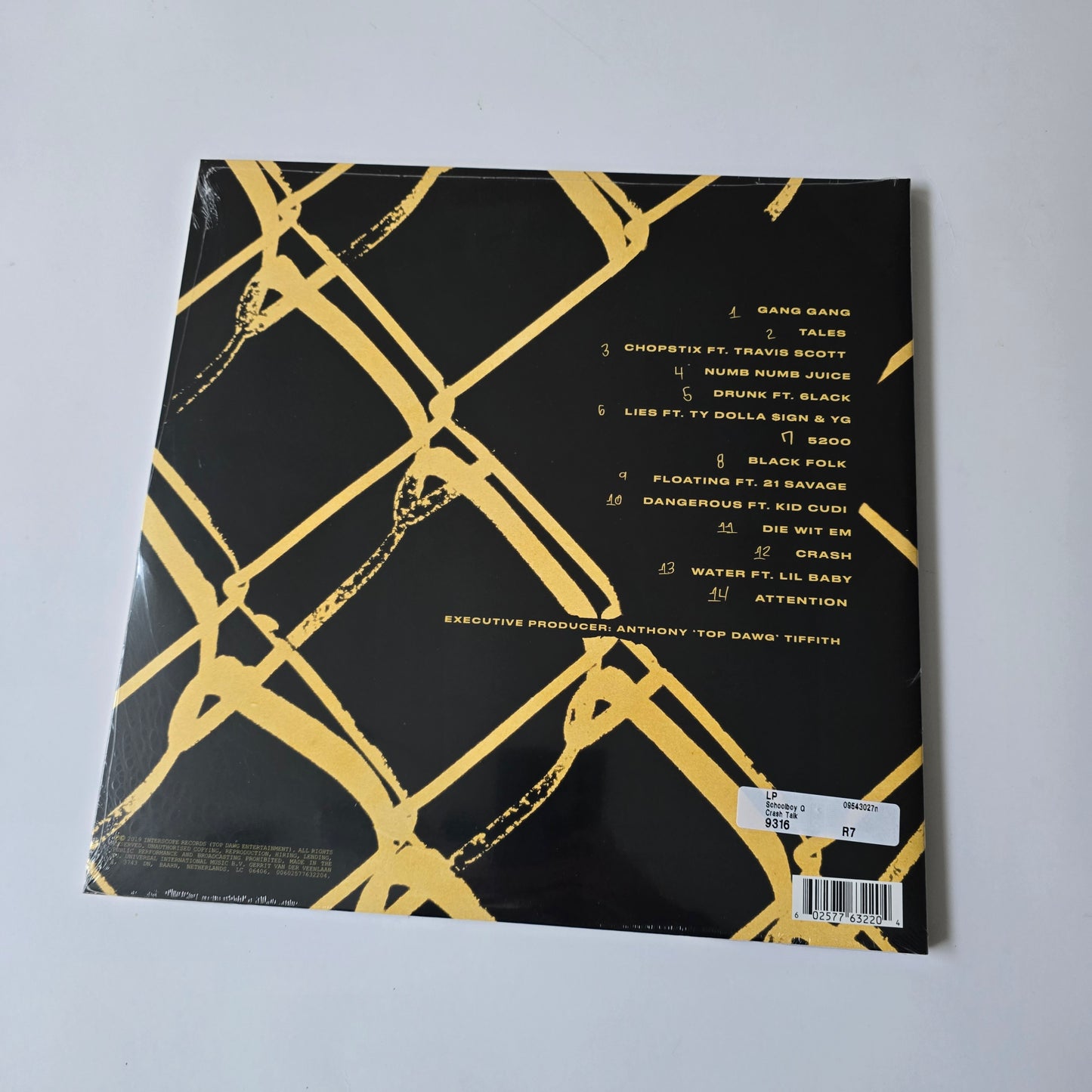 SCHOOLBOY Q - CRASH TALK (SEALED) VINYL -NEW!-