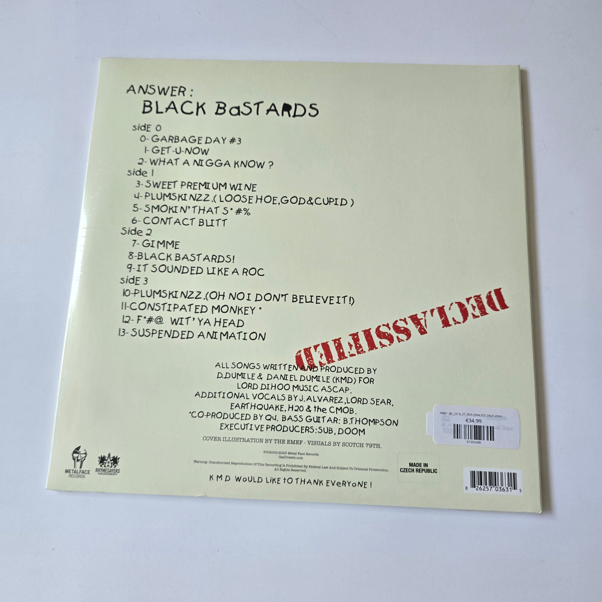 KMD - BL_CK B_ST_RDS (SEALED) 2XLP VINYL -NEW!-