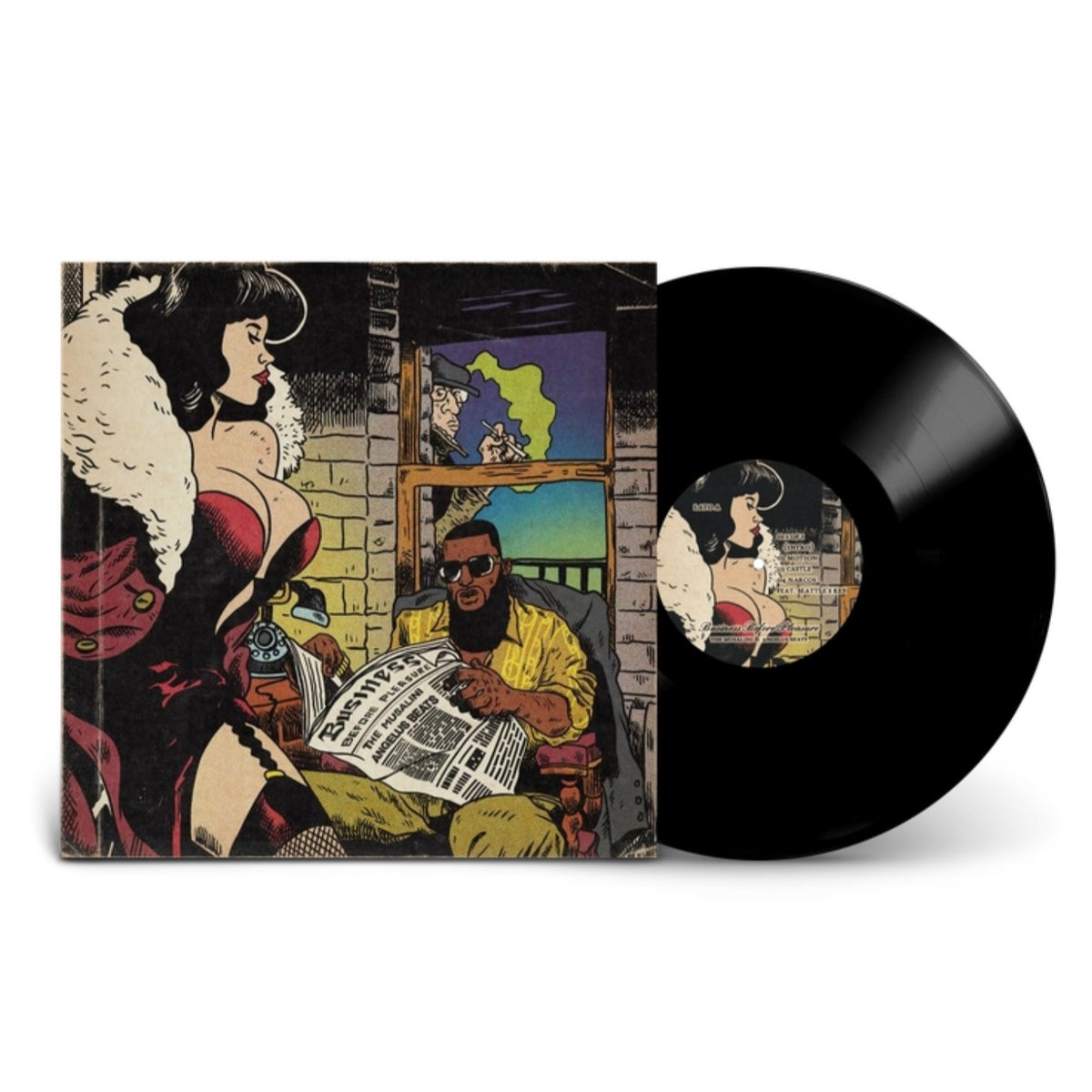 THE MUSALINI X ANGELUS BEATS - BUSINESS BEFORE PLEASURE (SEALED) LIMITED EDITION VINYL! -NEW!-