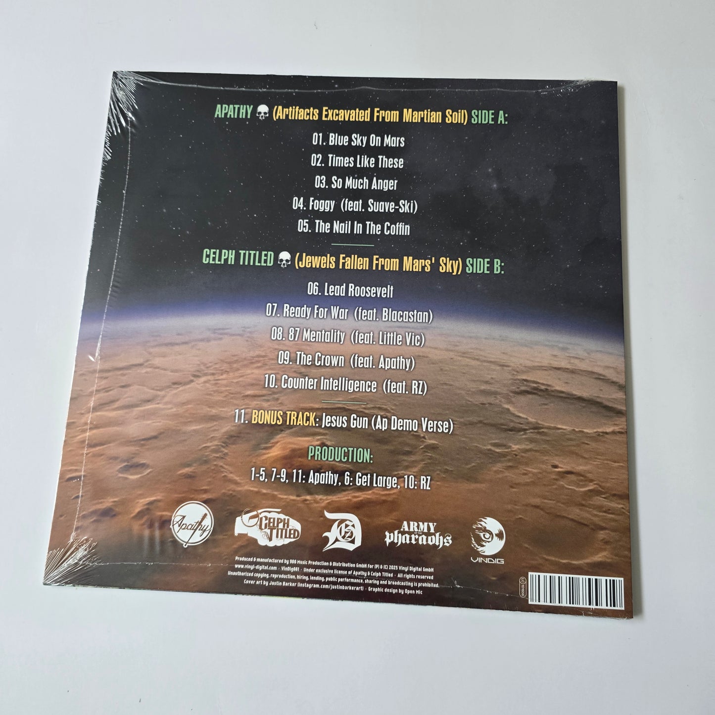 APATHY & CELPH TITLED - BLUE SKY ON MARS (SEALED) VINYL -NEW!-