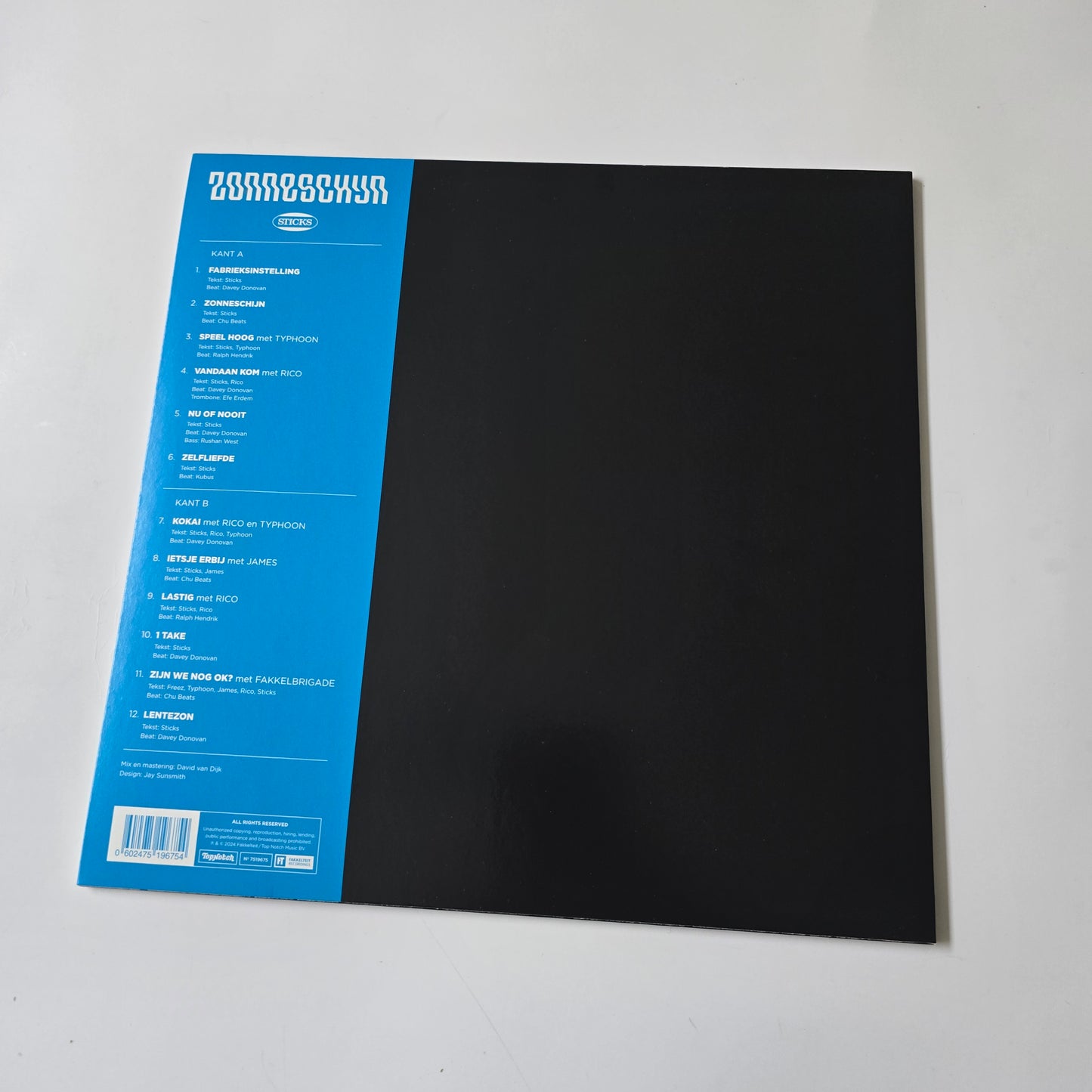 STICKS - ZONNESCHIJN VINYL, ALTERNATIVE COVER -LIKE NEW!-