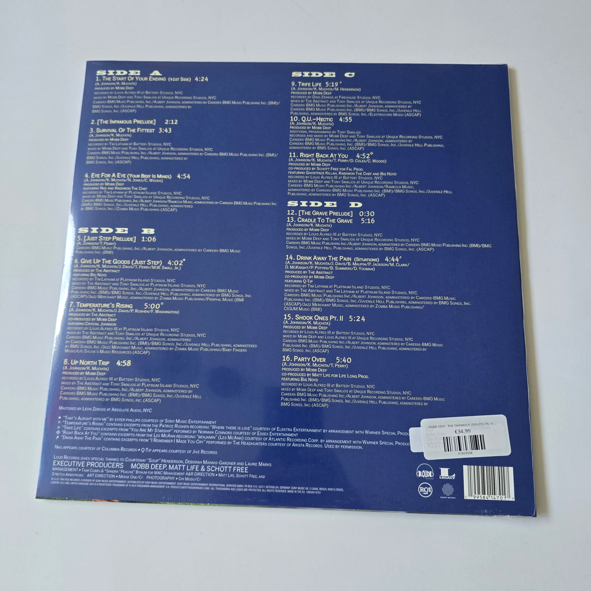 MOBB DEEP - THE INFAMOUS (SEALED) 2XL VINYL -NEW!-