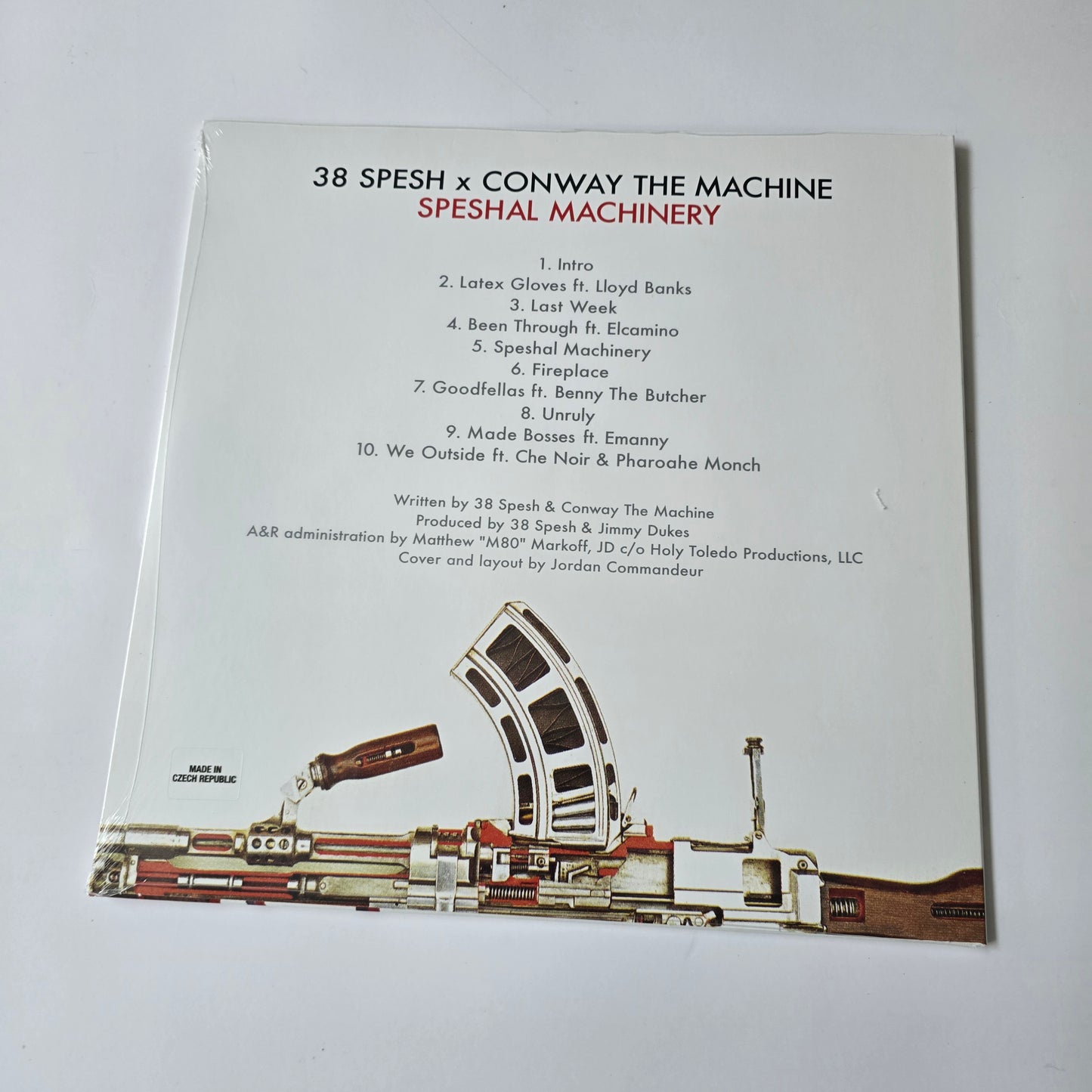 38 SPESH & CONWAY THE MACHINE - SPESHAL MACHINERY (SEALED) WHITE COLORED VINYL -NEW!-