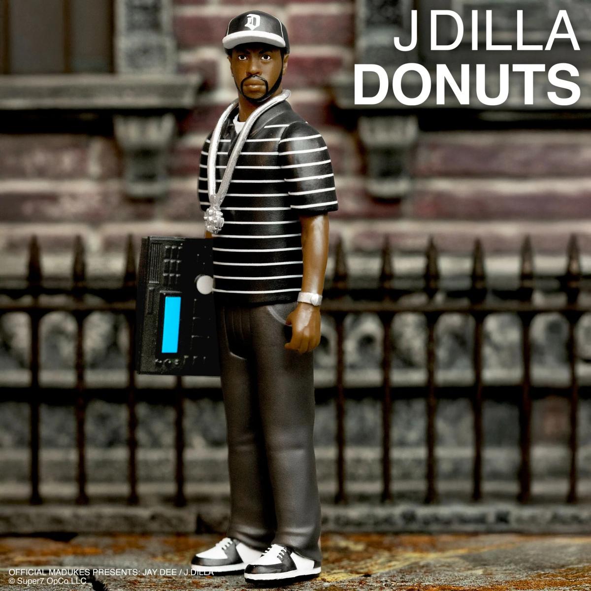 J DILLA (JAY DEE) DILLA DONUTS SUPER7 ACTION FIGURE -NEW!-
