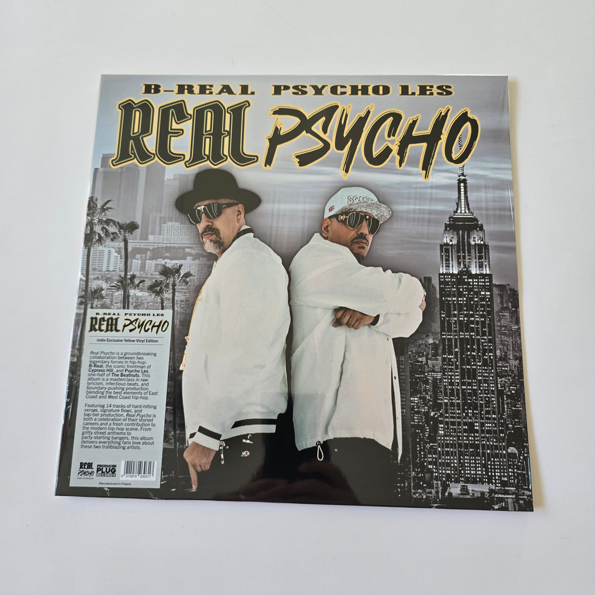 B-REAL & PSYCHO LES - REAL PSYCHO (SEALED) YELLOW COLORED VINYL -NEW!-