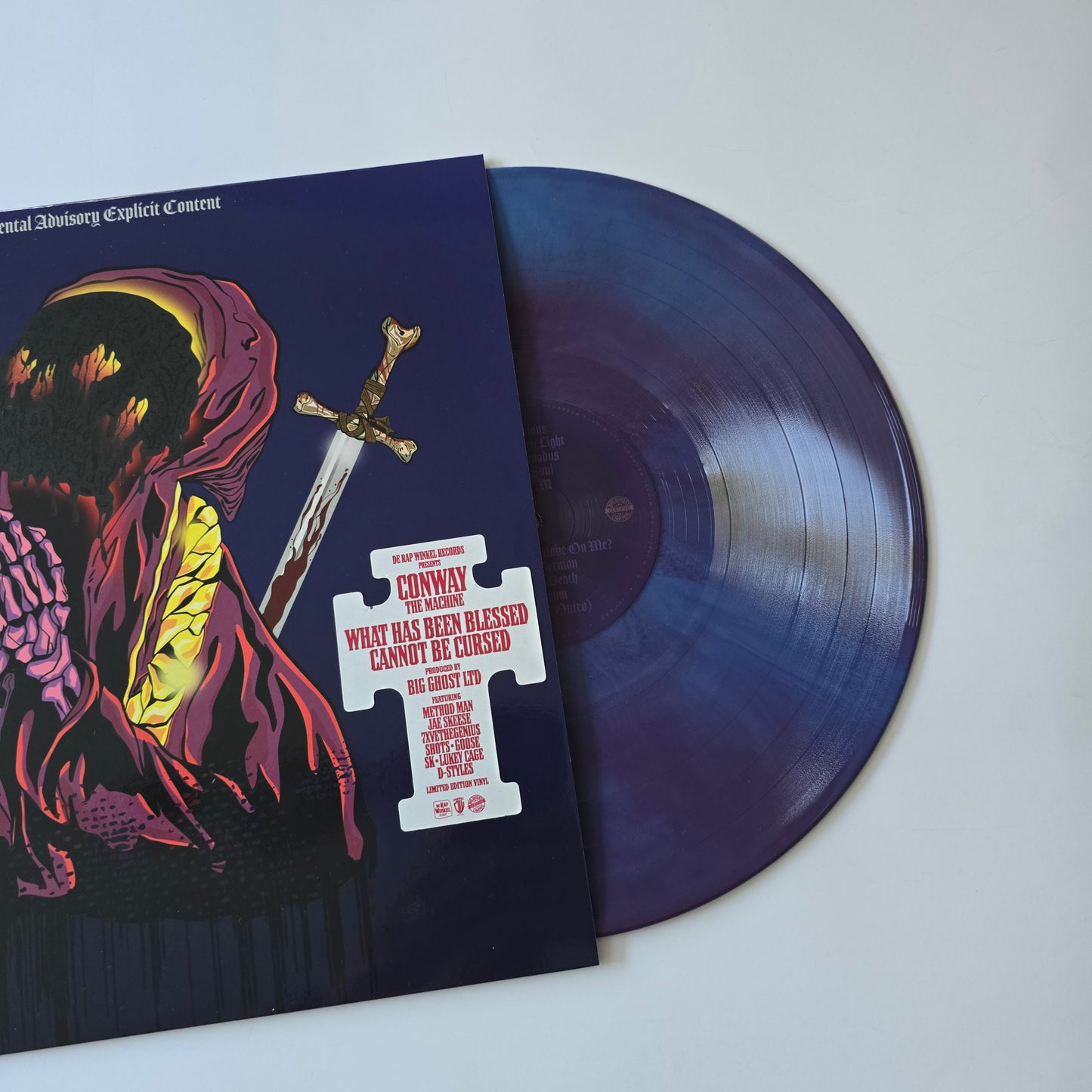 CONWAY THE MACHINE X BIG GHOST LTD - WHAT HAS BEEN BLESSED CANNOT BE CURSED, LIMITED EDITION SUNDAY SERMON SMOKE VINYL -LIKE NEW!-