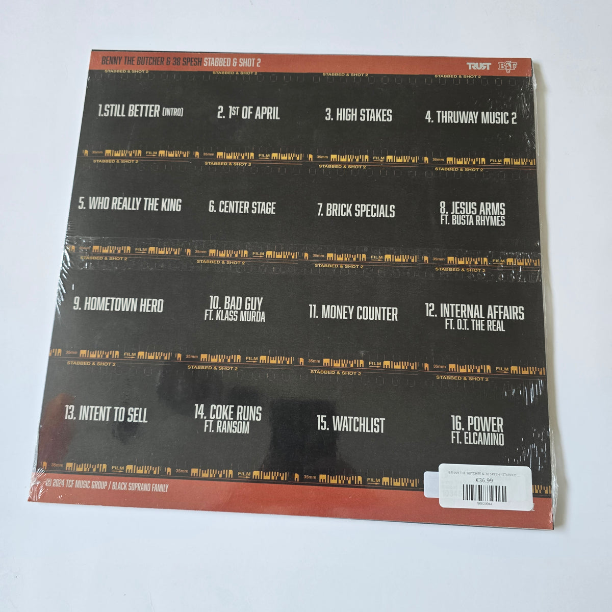 BENNY THE BUTCHER & 38 SPESH - STABBED & SHOT 2 (SEALED)SPLASH VINYL -NEW!-
