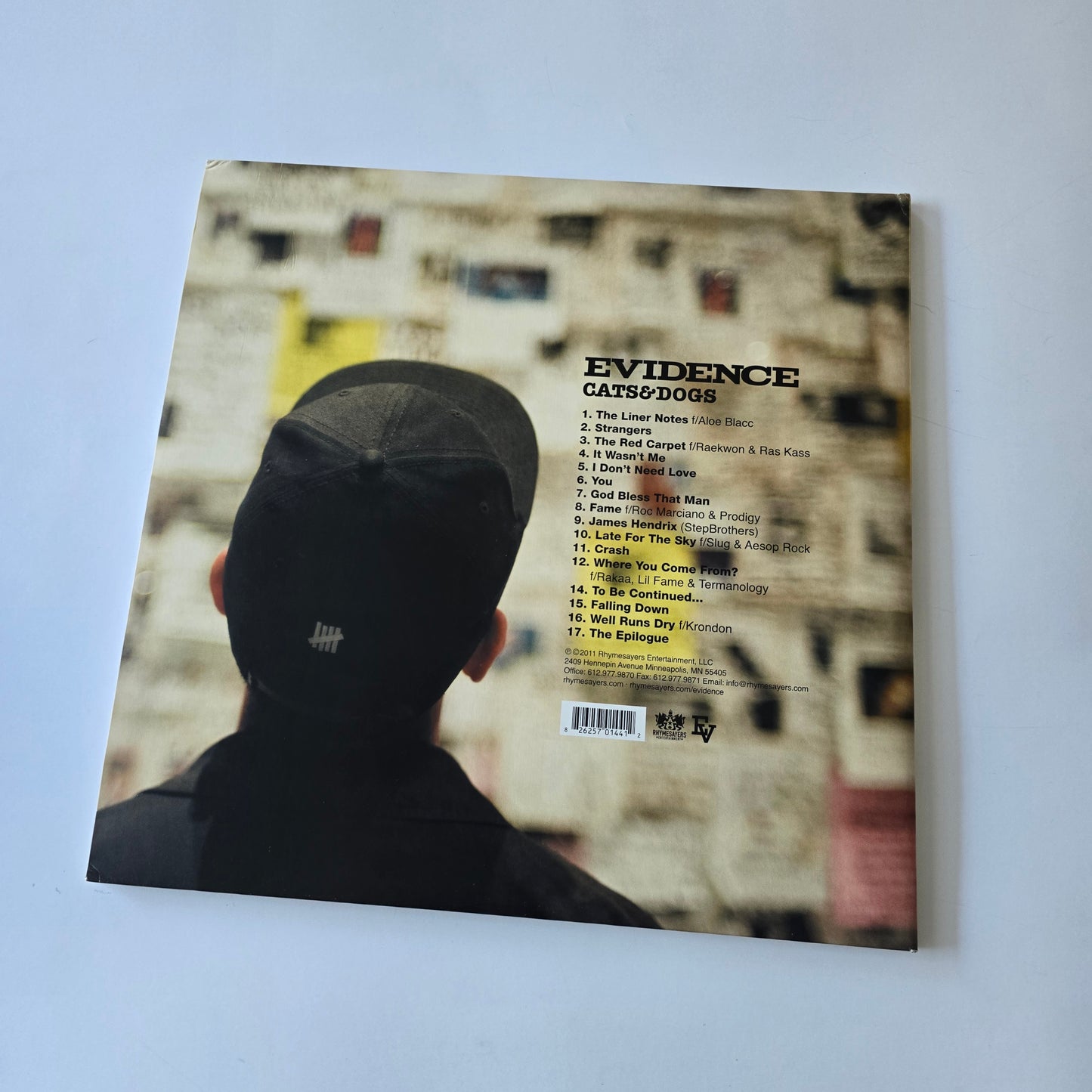 EVIDENCE - CATS & DOGS, COLORED VINYL 2XLP -LIKE NEW!-