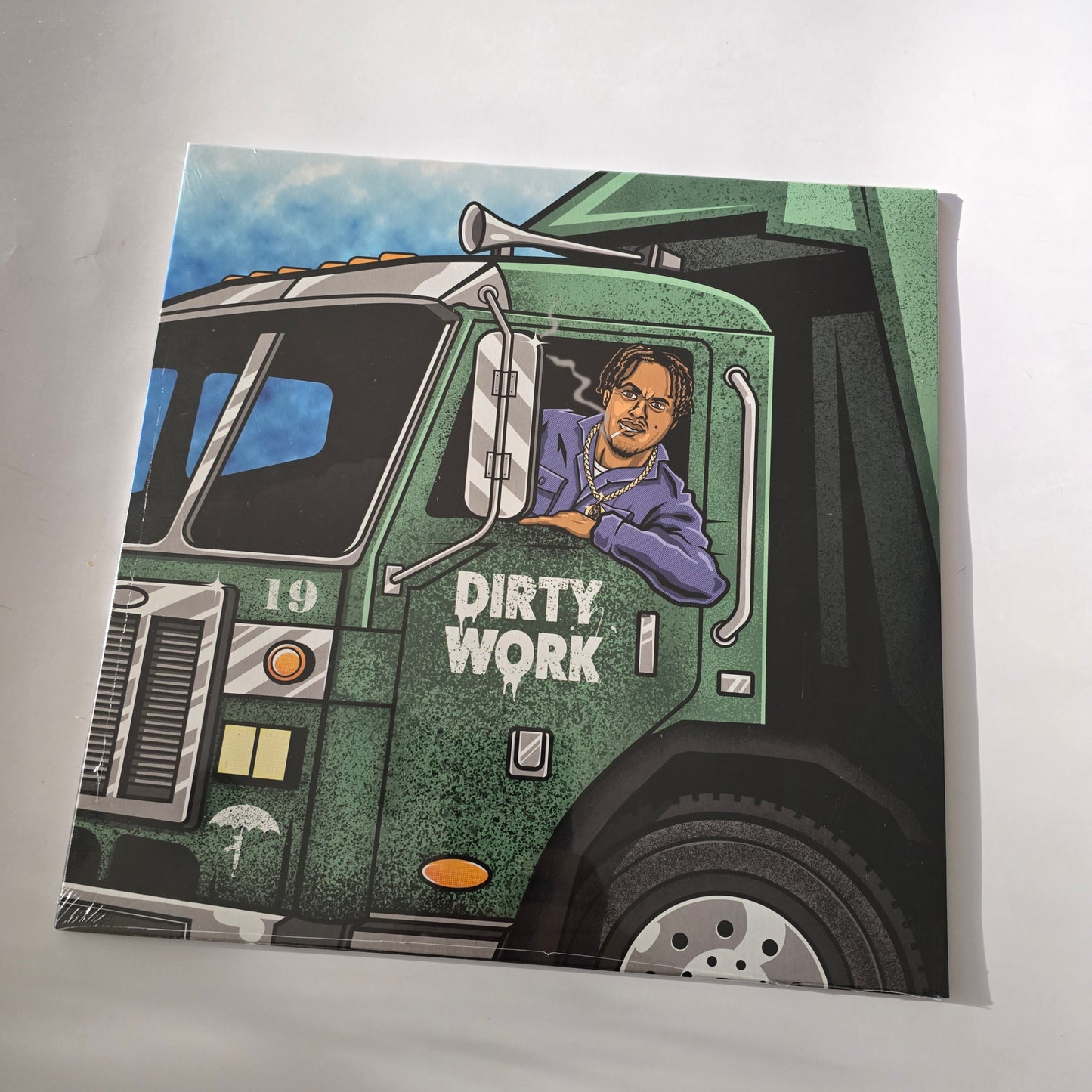 PRO DILLINGER X WINO WILLY - DIRTY WORK (SEALED) LIMITED EDITION CYAN BLUE & BLACK VINYL -NEW!-