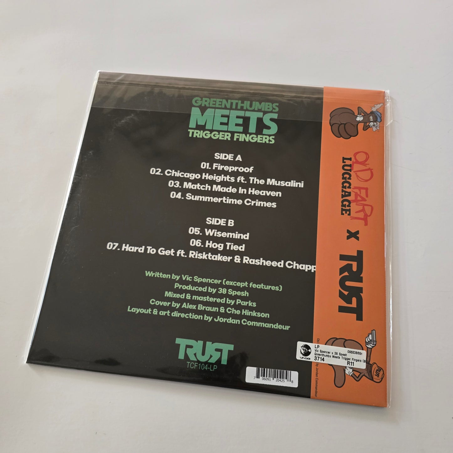 VIC SPENCER X 38 SPESH - GREENTHUMBS MEETS TRIGGER FINGERS (SEALED) VINYL WITH OBI -NEW!-