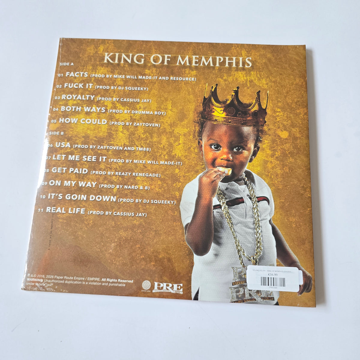 YOUNG DOLPH - KING OF MEMPHIS (SEALED) COLORED VINYL -NEW!-