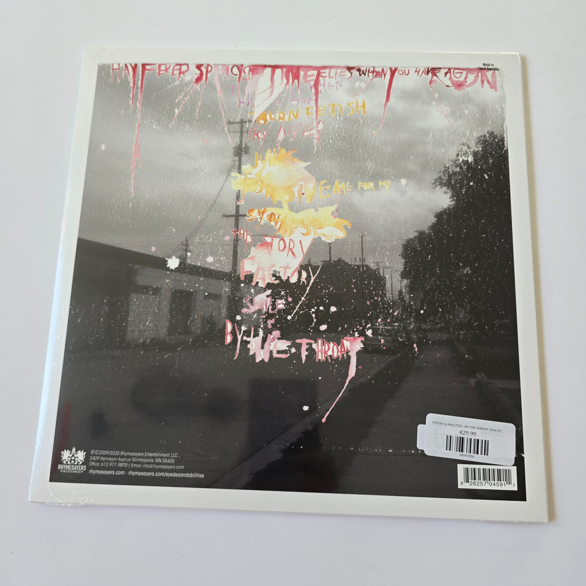 EYEDEA & ABILITIES - BY THE THROAT (SEALED) VINYL -NEW!-