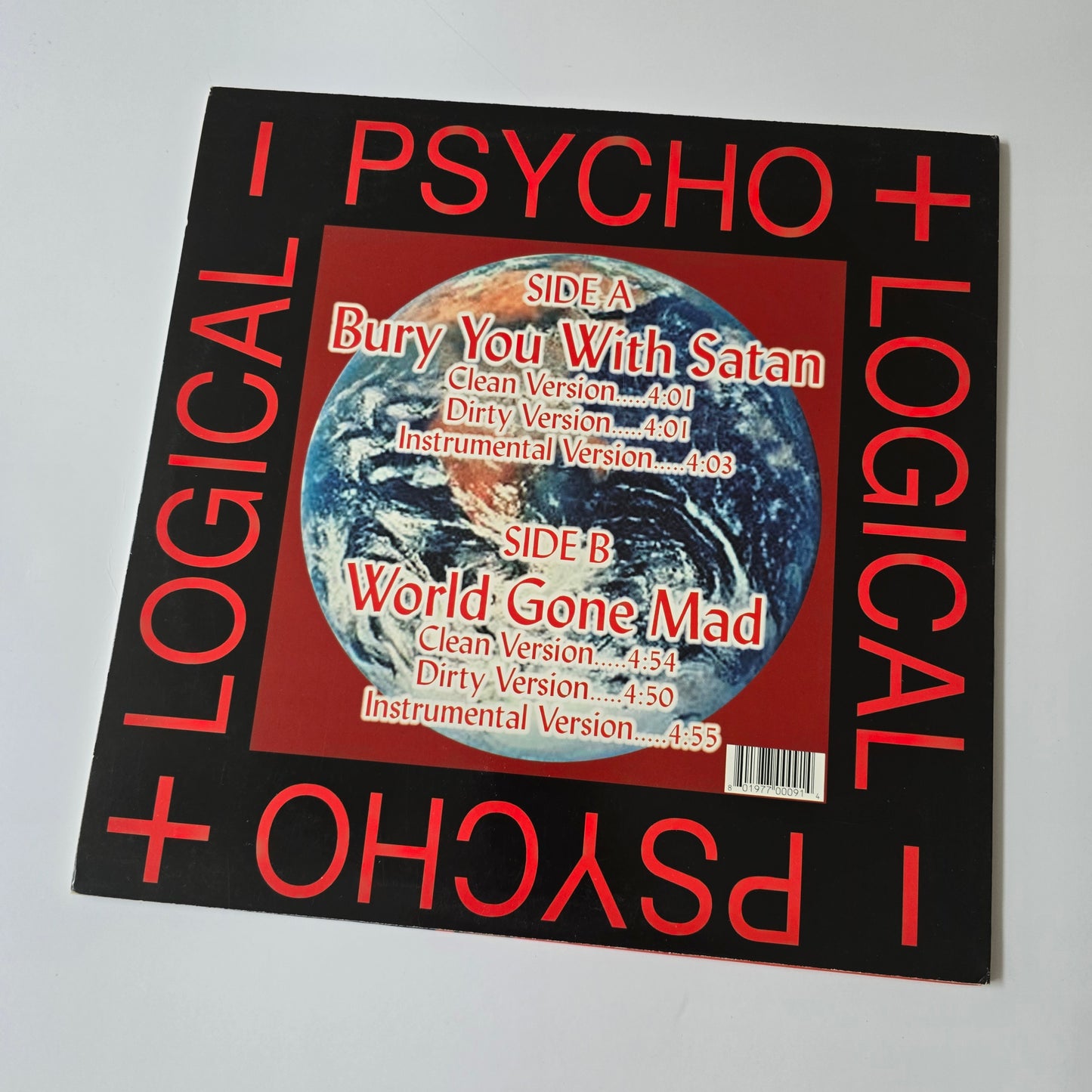 NECRO - BURY YOU WITH SATAN / WORLD GONE MAD 12" VINYL