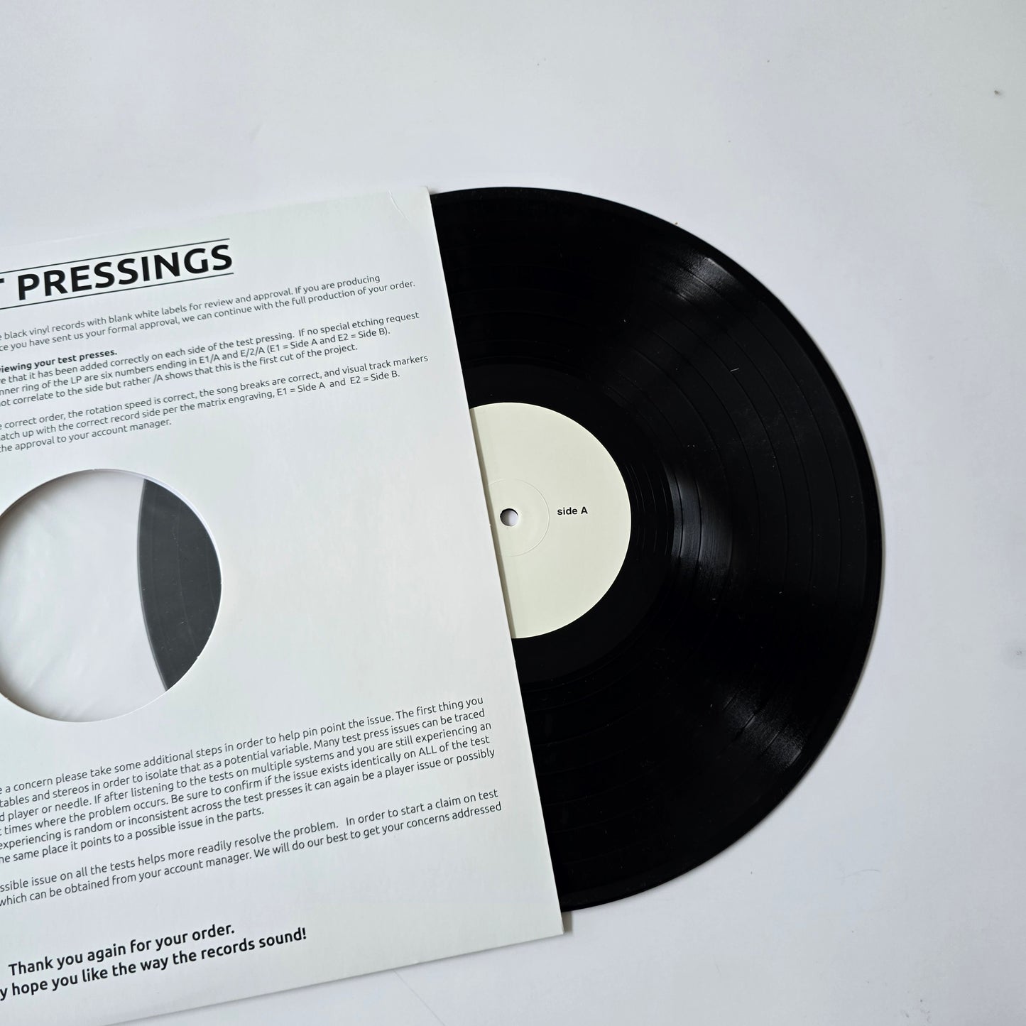 BERRY X ROYAZ - EXACT VINYL TEST PRESSING -NIEUW!-