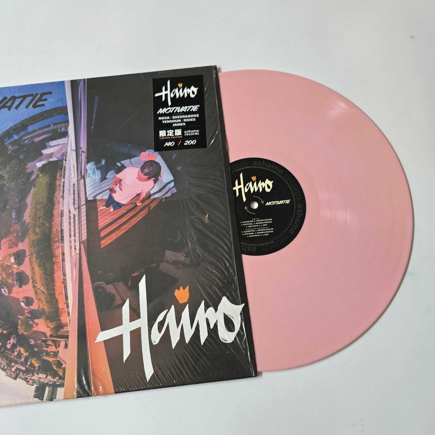 HAIRO - MOTIVATIE LIMITED EDITION PINK COLORED VINYL -LIKE NEW!-