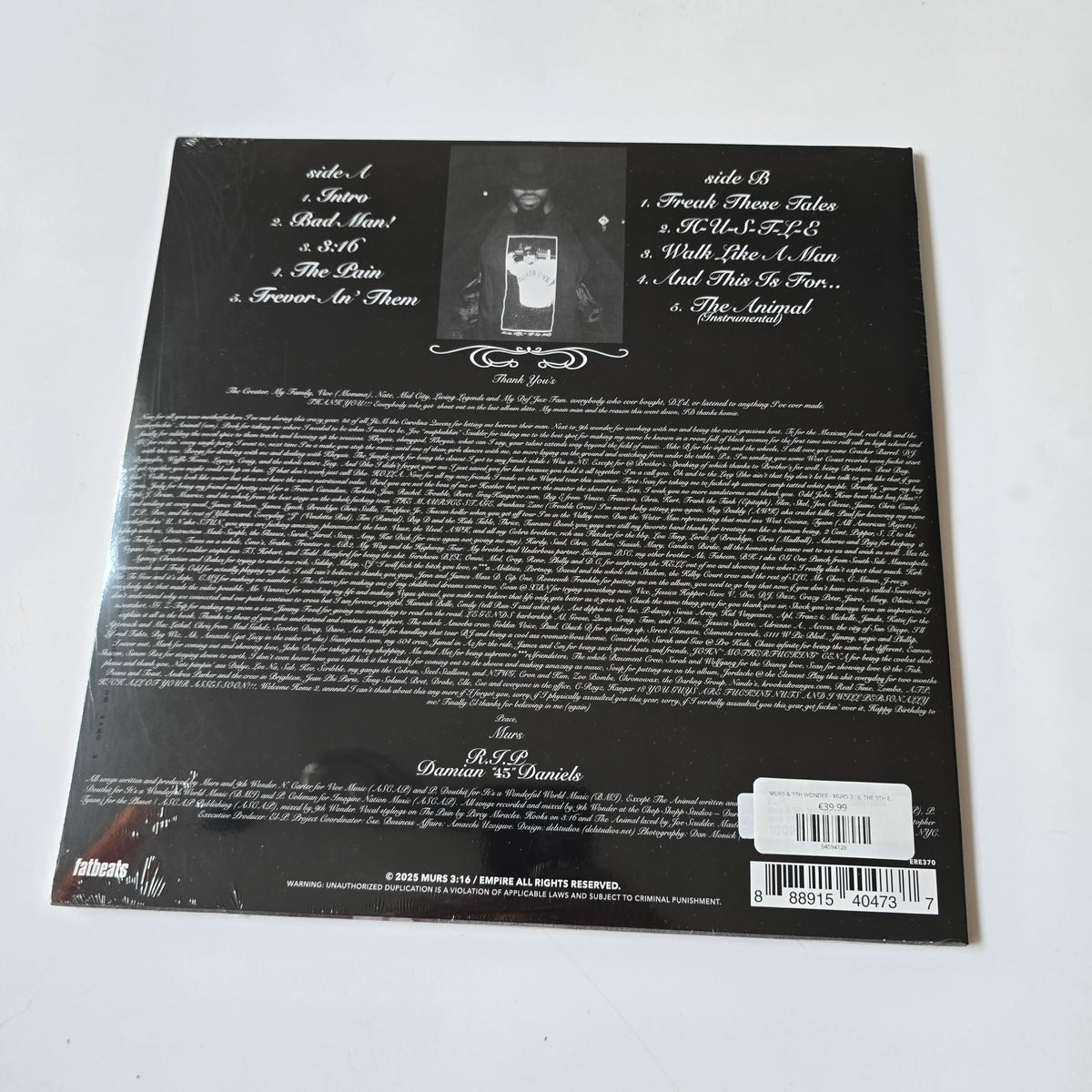 MURS & 9TH WONDER - MURS 3:16: THE 9TH EDITION (SEALED) VINYL -NEW!-