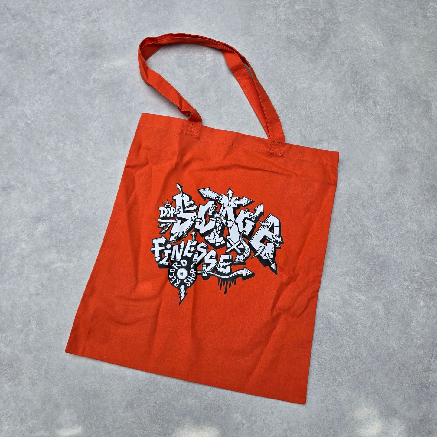 SCAGE X FINESSE RECORD SHOP TOTEBAG, MEERDERE KLEUREN -NEW!-
