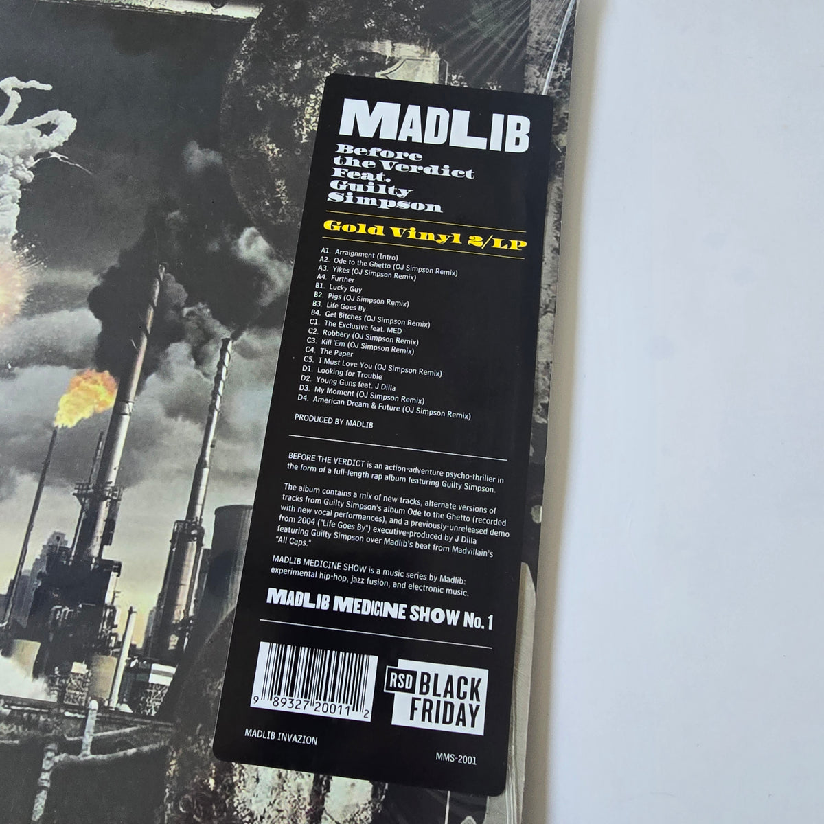 MADLIB X GUILTY SIMPSON - MEDICINE SHOW VOL. 1 (SEALED) 2XLP GOLD COLORED VINYL -NEW!-