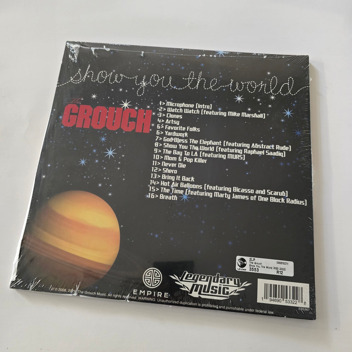 THE GROUCH - SHOW YOU THE WORLD RSD22 (SEALED) RED & BLUE STARBUST VINYL 2XLP -NEW!-
