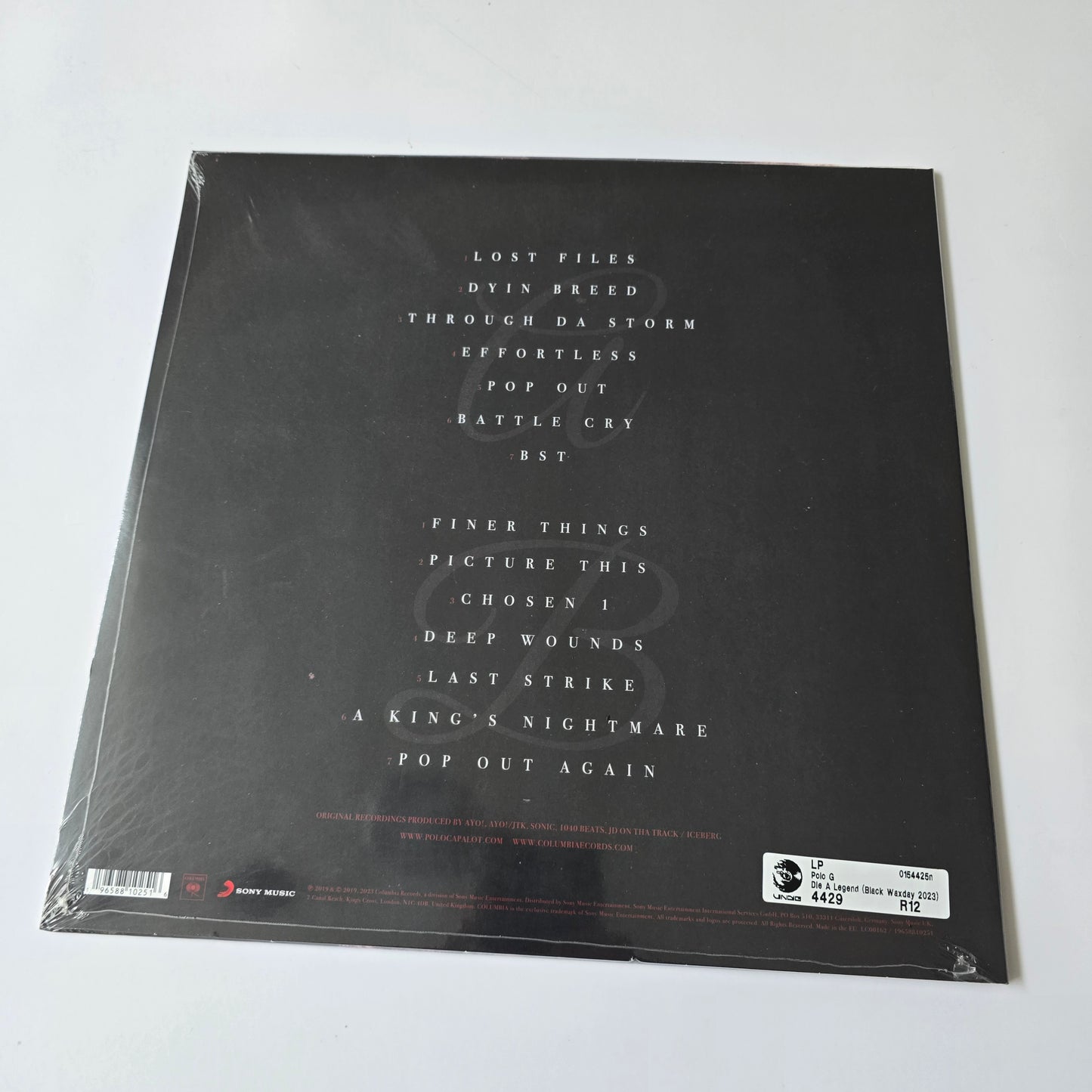 POLO G - DIE A LEGEND (SEALED) LIMITED EDITION RSD '23 VINYL -NEW!-