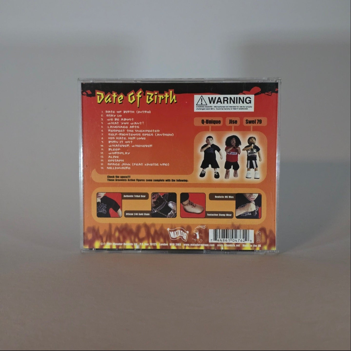 ARSONISTS - DATE OF BIRTH CD -PRE OWNED-