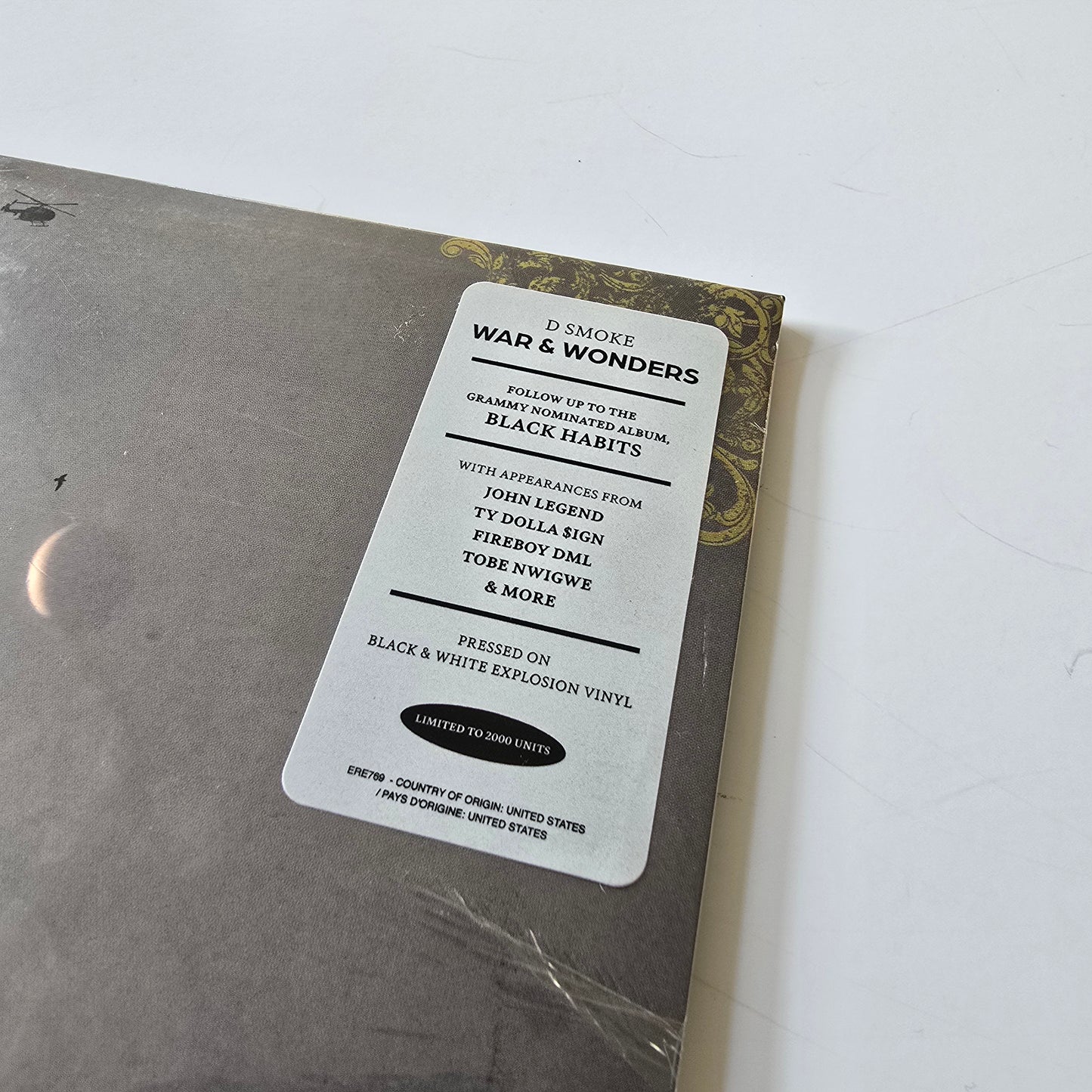 D SMOKE - WAR & WONDERS (SEALED) LIMITED EDITION VINYL -NEW!-