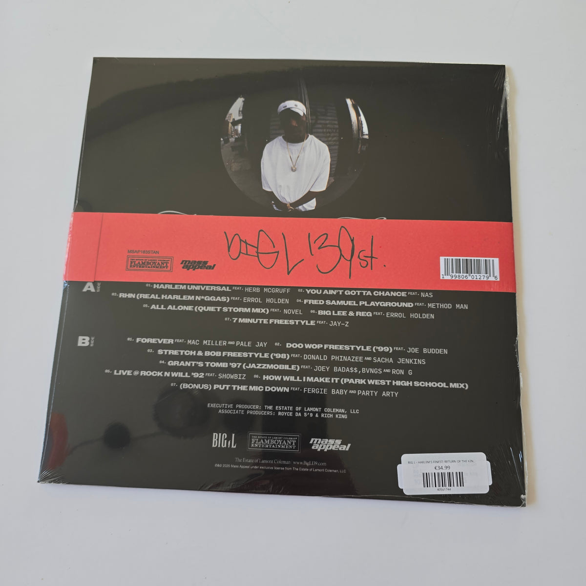 BIG L - HARLEM'S FINEST: RETURN OF THE KING (SEALED) VINYL -NEW!-