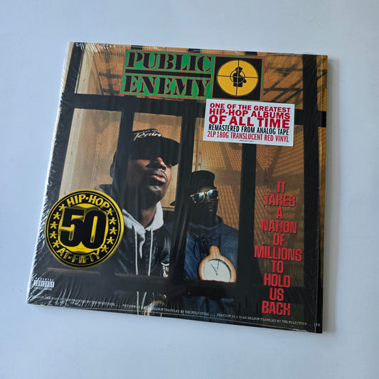 PUBLIC ENEMY - IT TAKES A NATION OF MILLIONS TO HOLD US BACK, LIMITED EDITION COLORED VINYL 2XLP -LIKE NEW!-