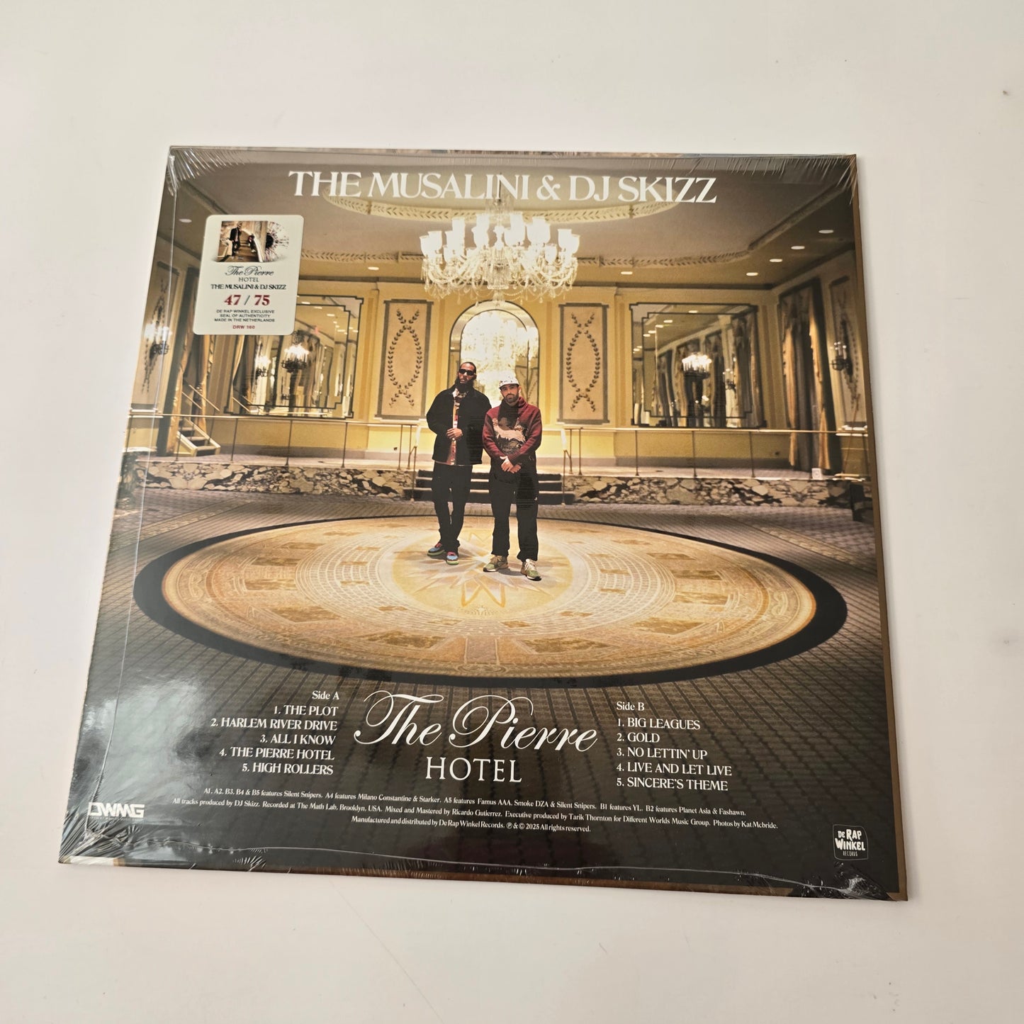 THE MUSALINI X DJ SKIZZ - THE PIERRE HOTEL (SEALED) LIMITED EDITION SPLATTER VINYL -NEW!-