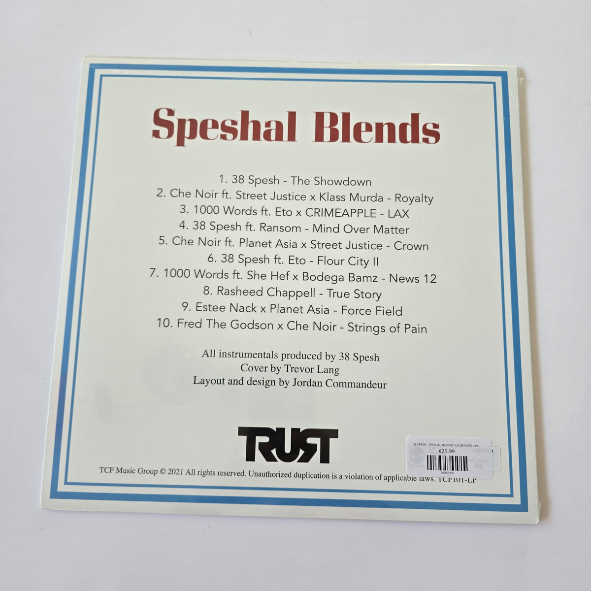 38 SPESH - SPESHAL BLENDS V.3 (SEALED) VINYL -NEW!-