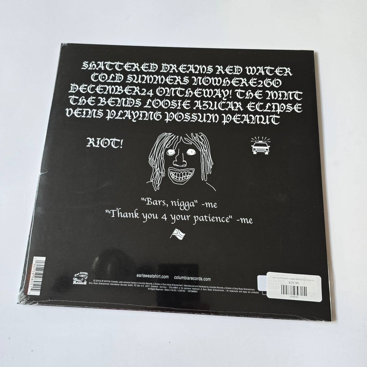 EARL SWEATSHIRT- SOME RAP SONGS (SEALED) VINYL -NEW!-