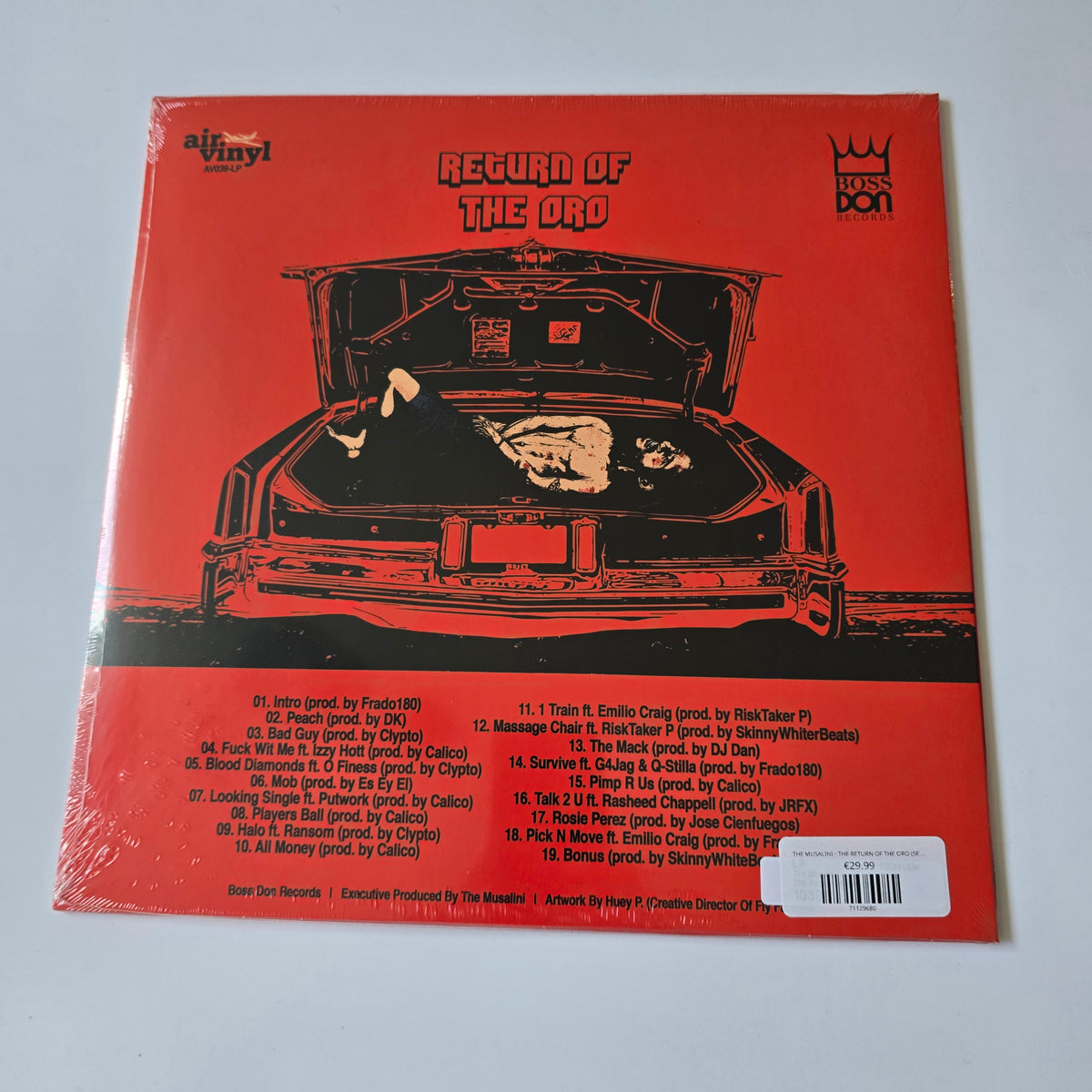 THE MUSALINI - THE RETURN OF THE ORO (SEALED) VINYL -NEW!-