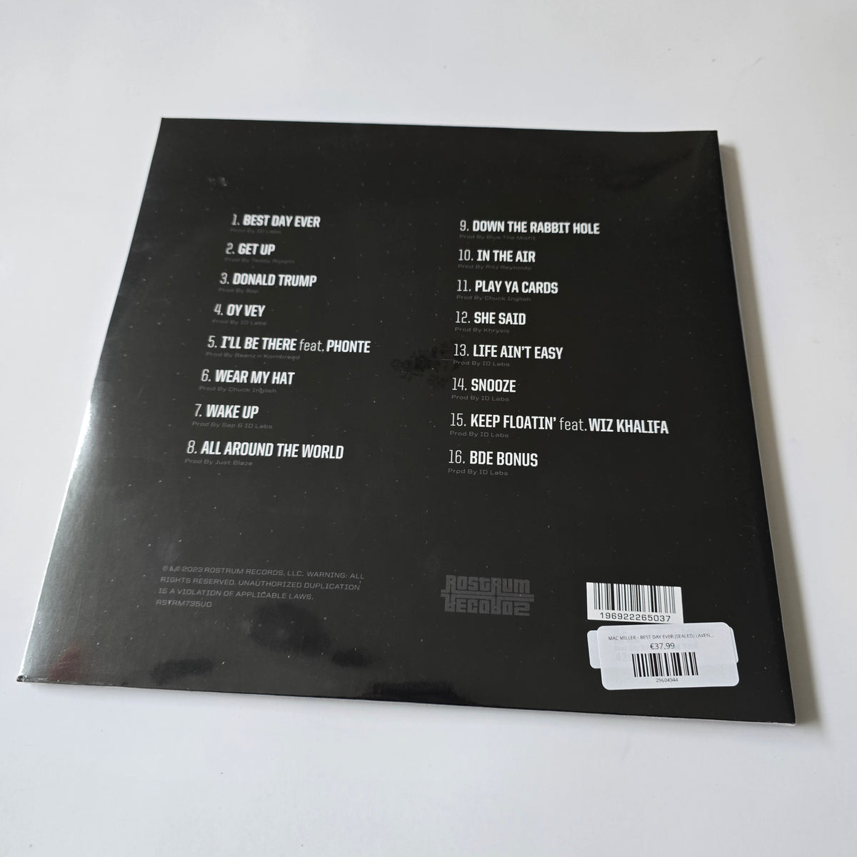 MAC MILLER - BEST DAY EVER (SEALED) LAVENDER COLORED VINYL -NEW!-