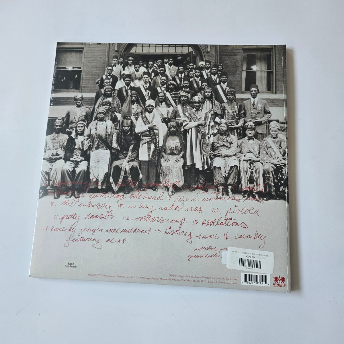 MOS DEF - THE ECSTATIC (SEALED) RED COLORED VINYL -NEW!-