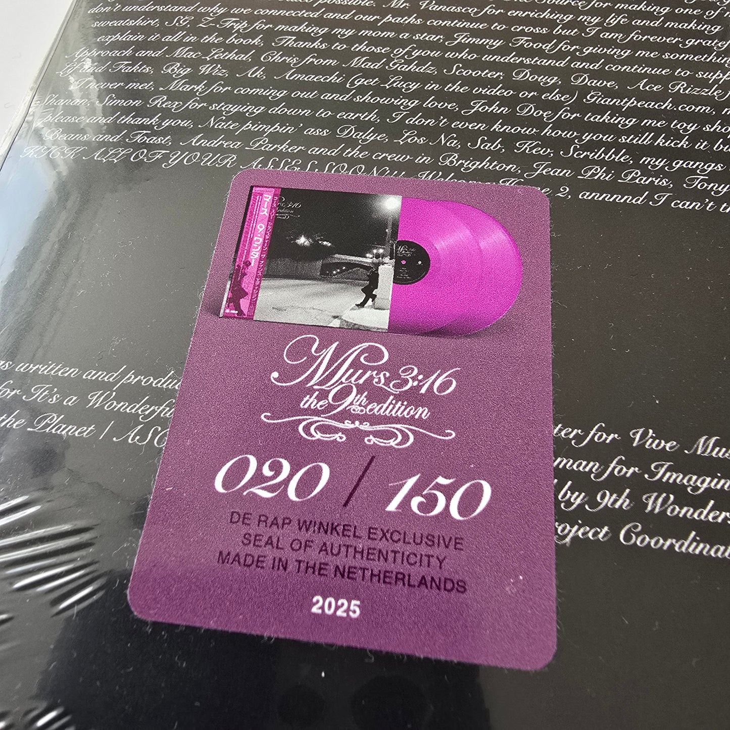 MURS - MURS 3:16 THE 9TH EDITION (SEALED) LIMITED EDITION COLORED VINYL 2XLP -NEW!-