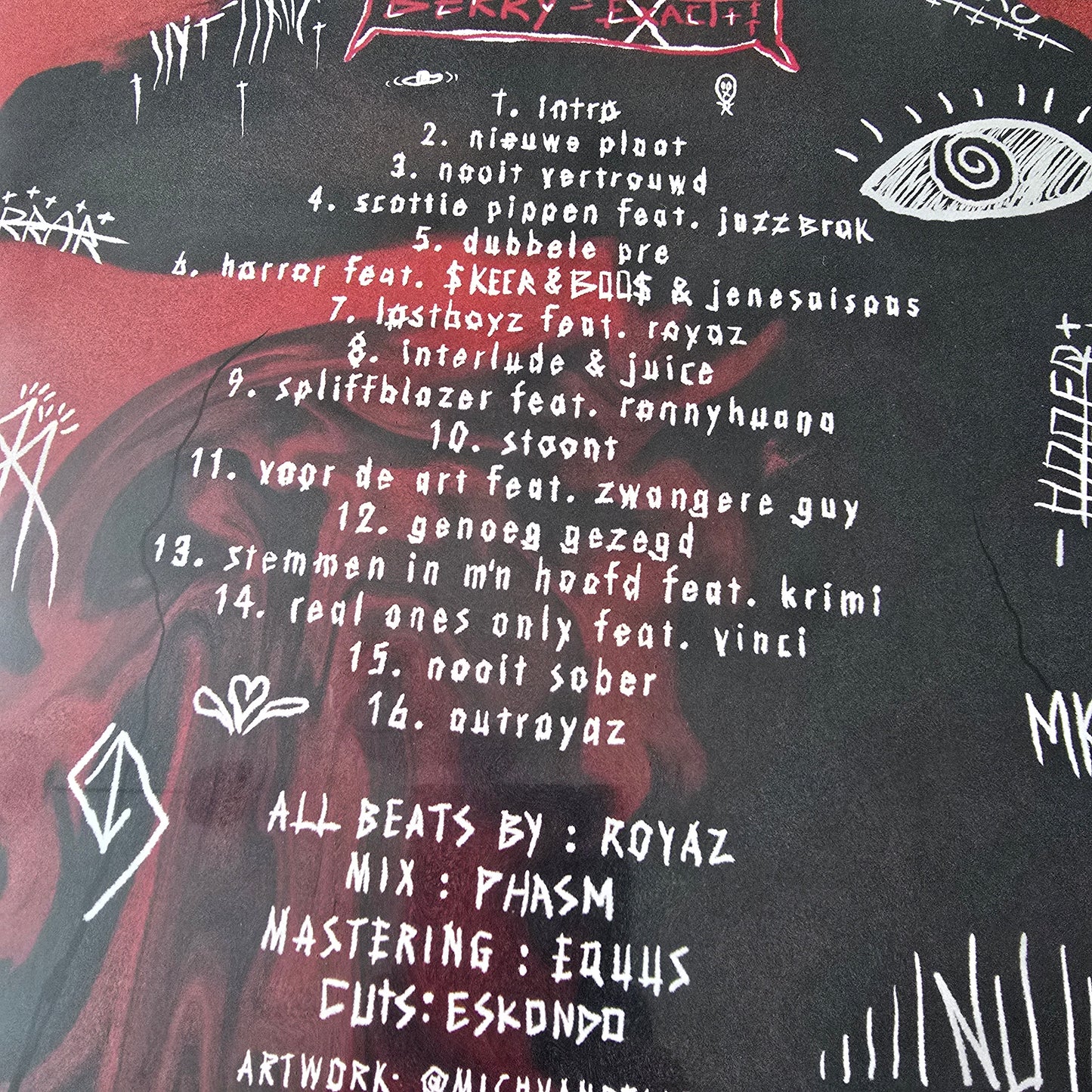 BERRY X ROYAZ - EXACT (SEALED) LIMITED EDITION SPLATTER VINYL #001/100!! -NEW!-