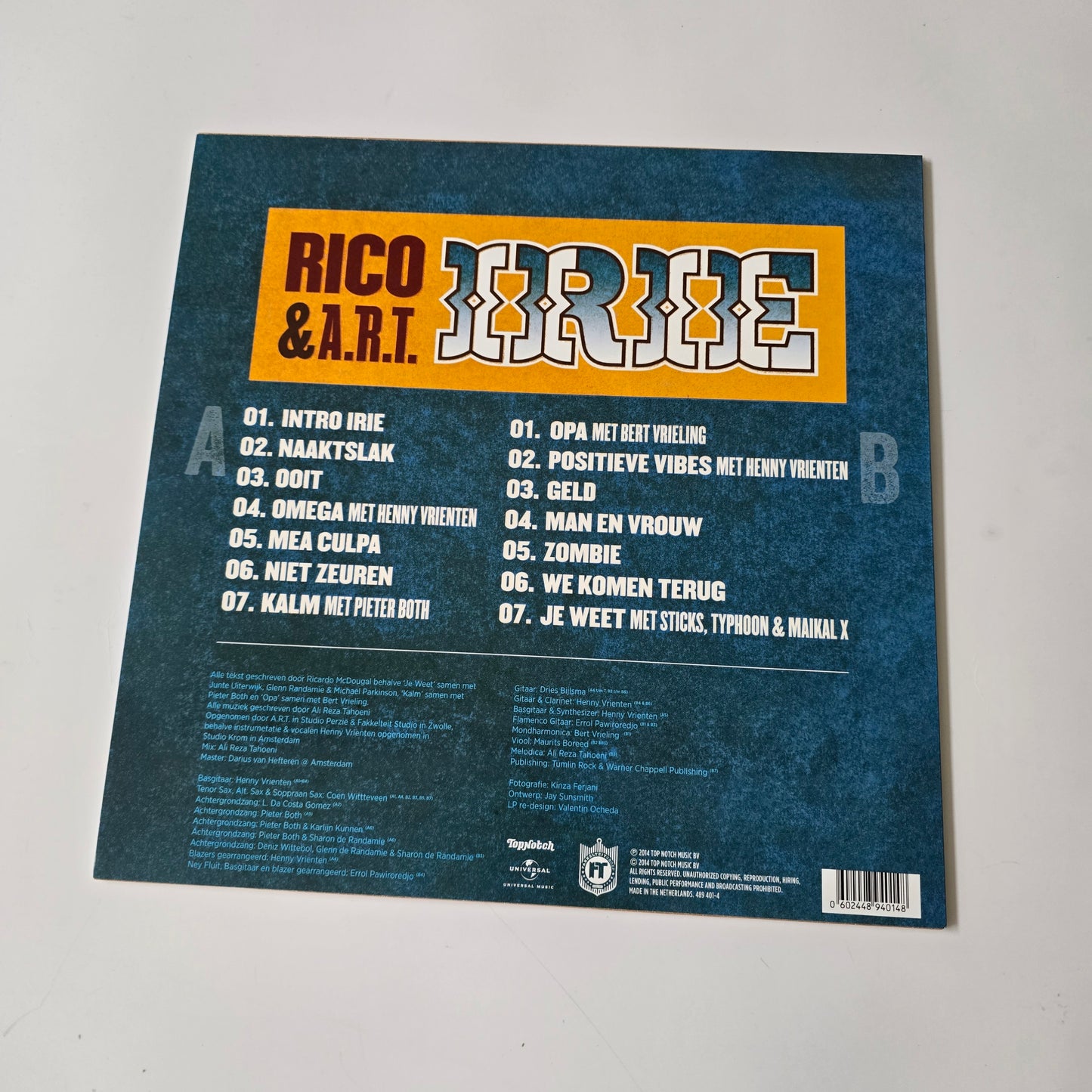 RICO & A.R.T. - IRIE ORANGE VINYL -PRE OWNED!-