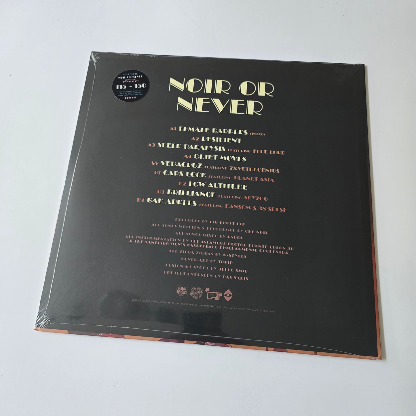 CHE 'NOIR - NOIR OR NEVER (SEALED)LIMITED EDITION TOKIO SPLATTER VINYL -NEW!-