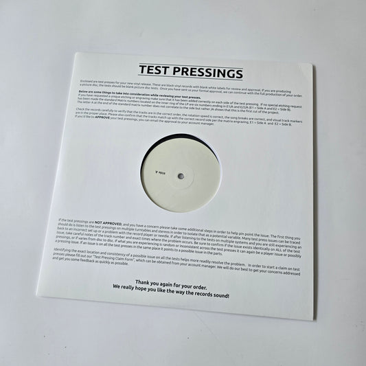 BERRY X ROYAZ - EXACT VINYL TEST PRESSING -NIEUW!-