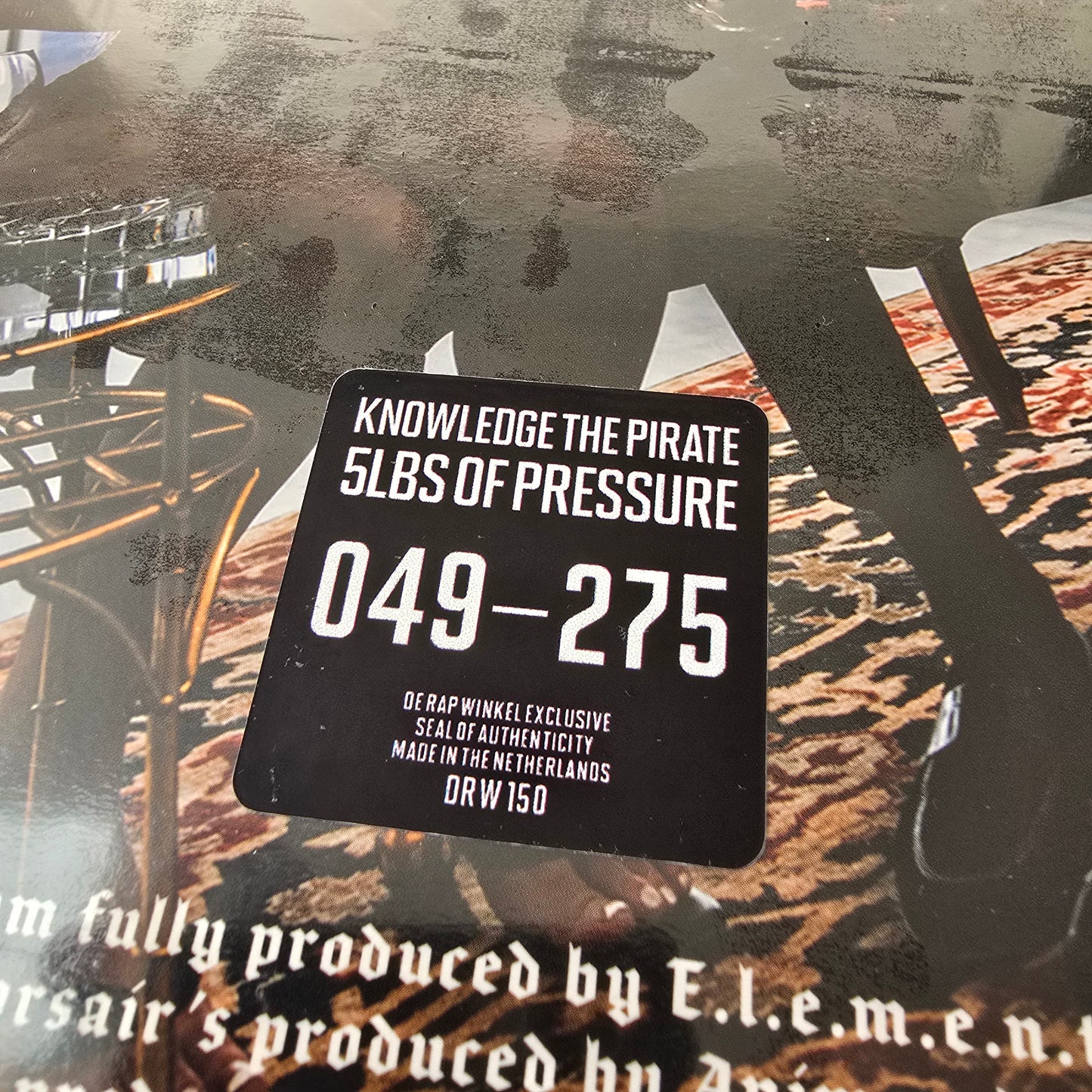 KNOWLEDGE THE PIRATE - 5LBS OF PRESSURE (SEALED) LIMITED EDITION VINYL -NEW!-