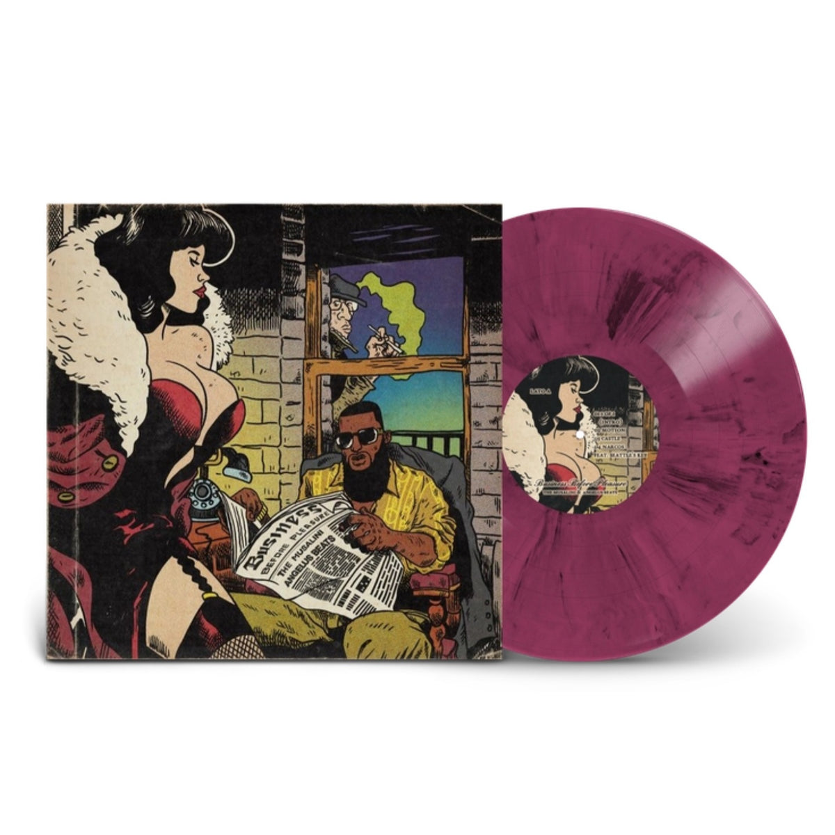 THE MUSALINI X ANGELUS BEATS - BUSINESS BEFORE PLEASURE (SEALED) LIMITED EDITION VINYL! -NEW!-