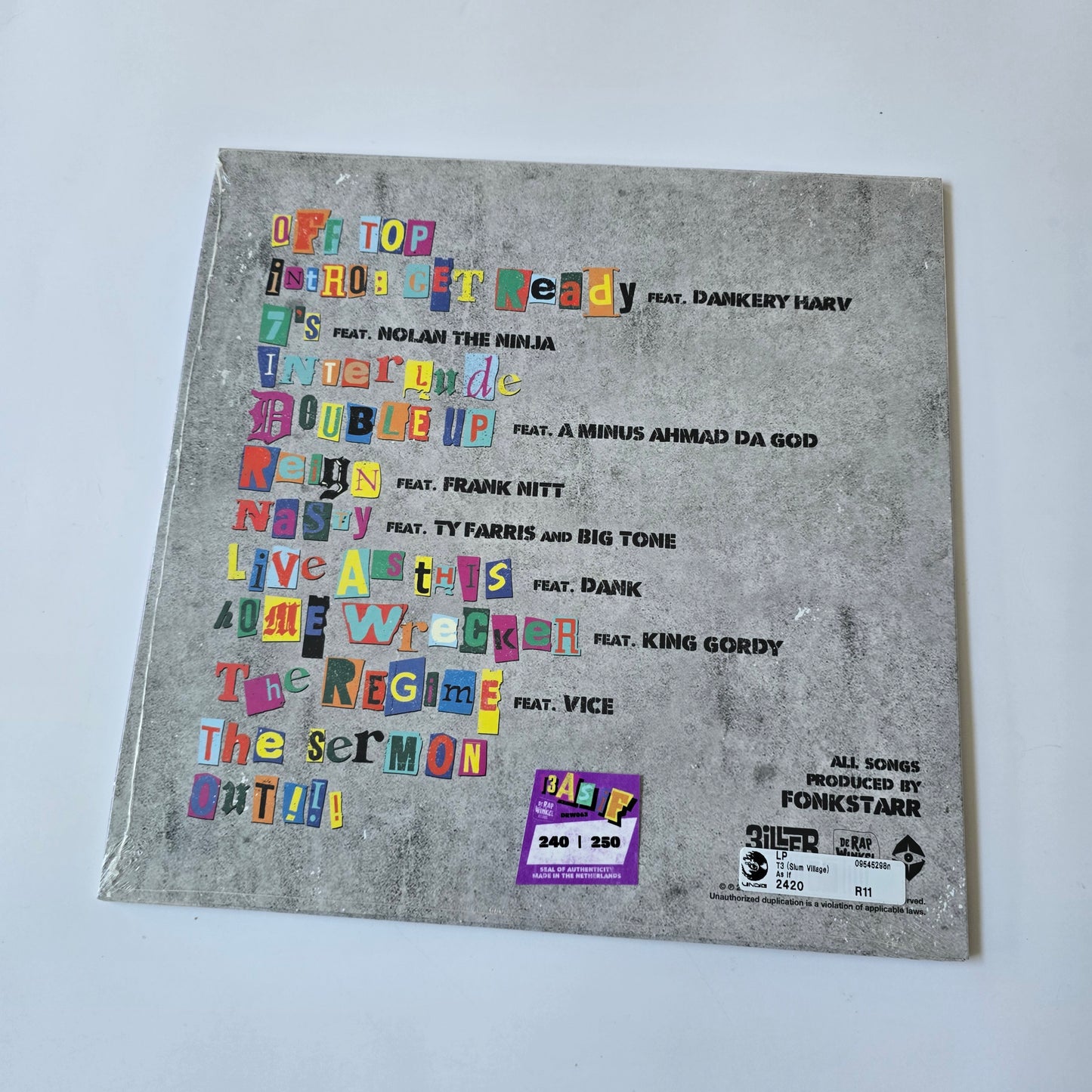 T3 (OF SLUM VILLAGE) - AS IF (SEALED) LIMITED EDITION VINYL -NEW!-