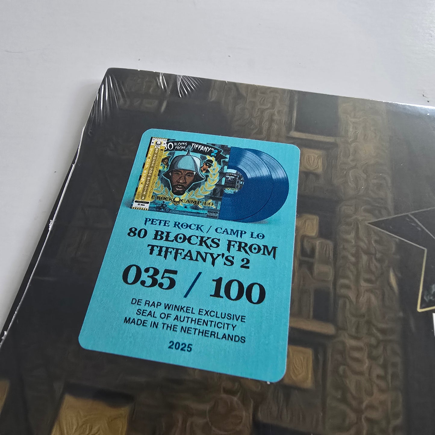 PETE ROCK & CAMP LO - 80 BLOCKS FROM TIFANY'S 2 (SEALED) LIMITED EDITION BLUE COLORED VINYL -NEW!-