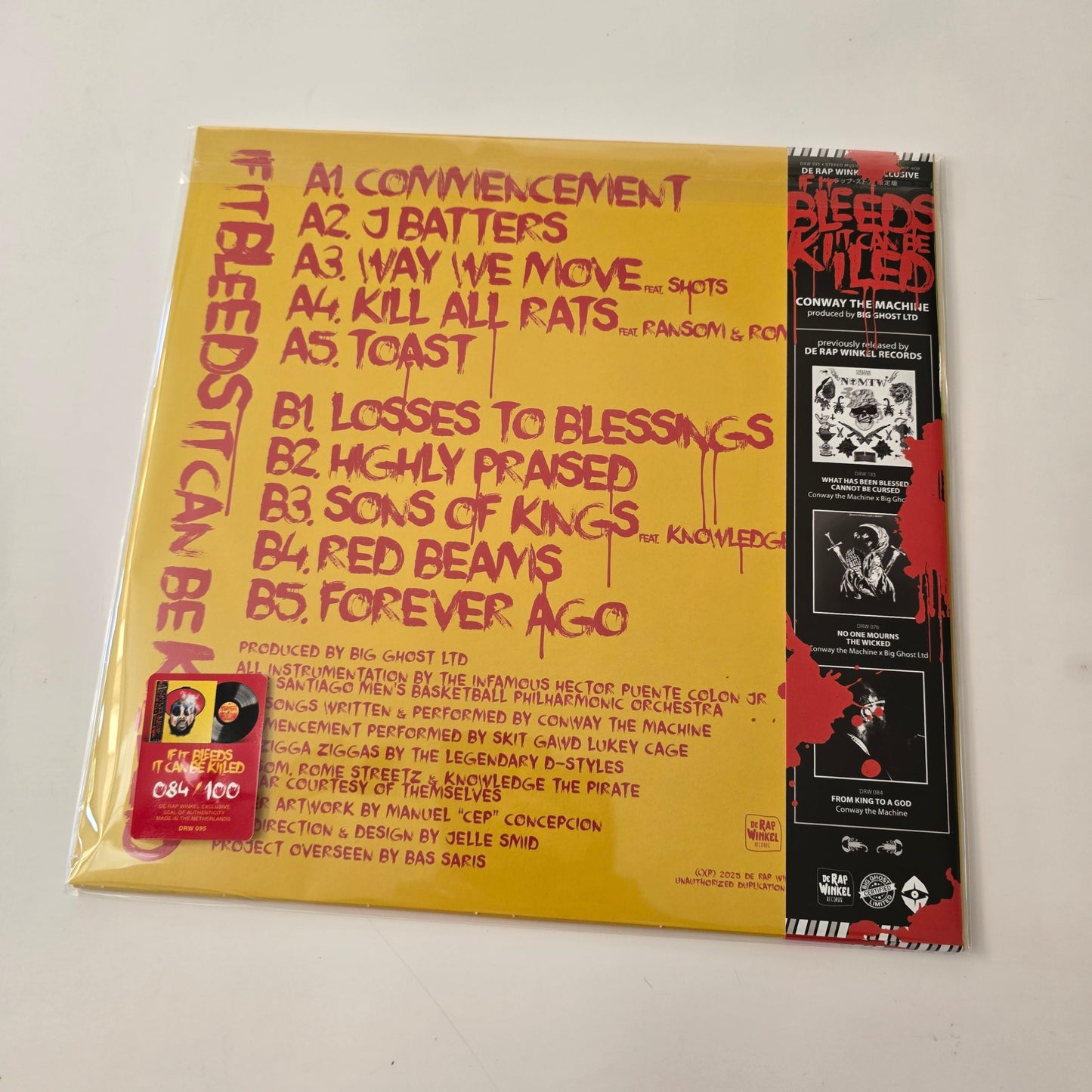 CONWAY THE MACHINE - IF IT BLEEDS IT CAN BE KILLED (SEALED) LIMITED EDITION VINYL -NEW!-