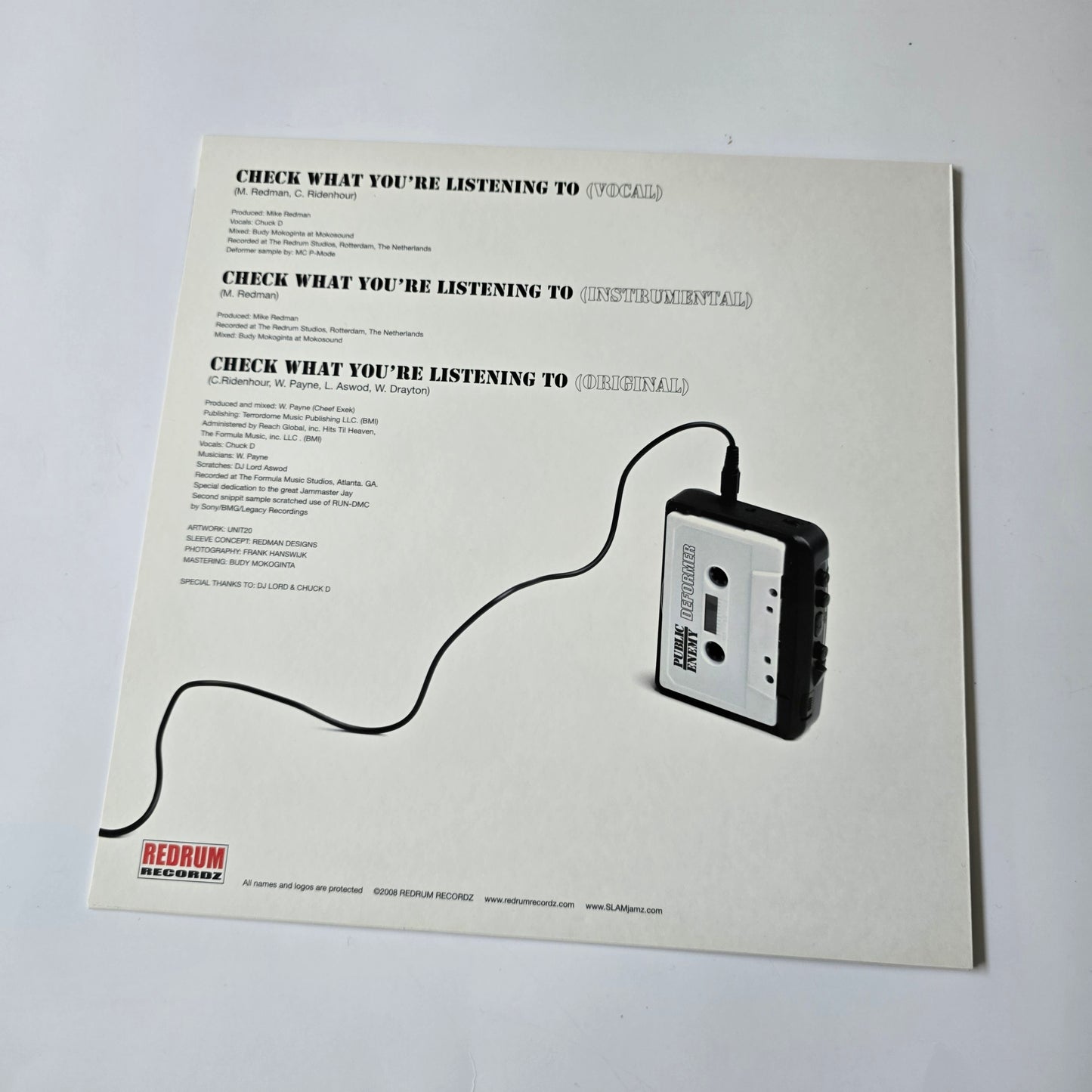 PUBLIC ENEMY/DEFORMER - CHECK WHAT YOU'RE LISTENING TO REMIX 12" VINYL -NEW!-