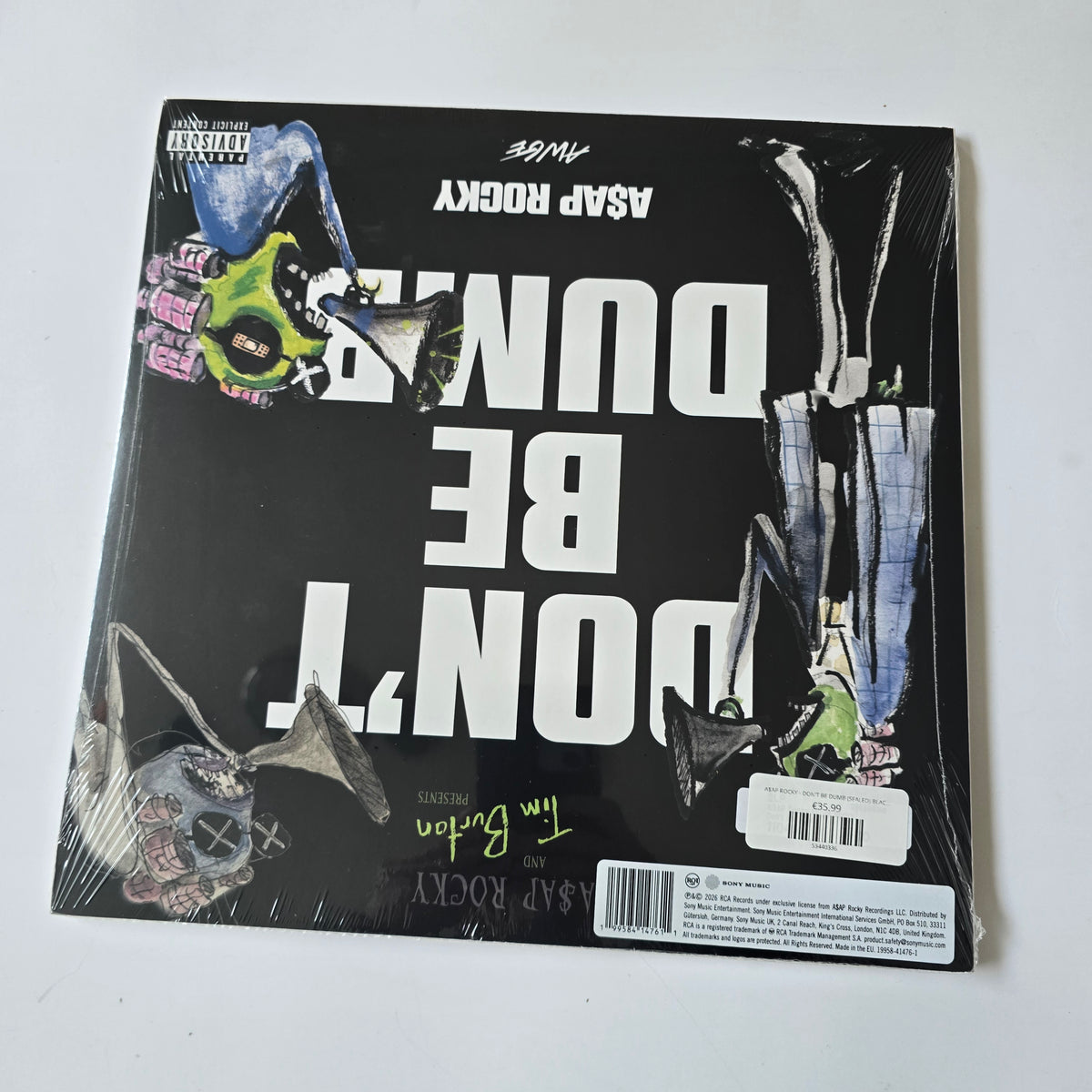 A$AP ROCKY - DON'T BE DUMB (SEALED) BLACK/WHITE COLRED VINYL -NEW!-