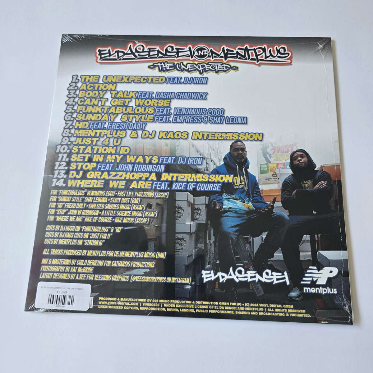 EL DA SENSEI & MENTPLUS - THE UNEXPECTED (SEALED) LIMITED EDITION VINYL -NEW!-