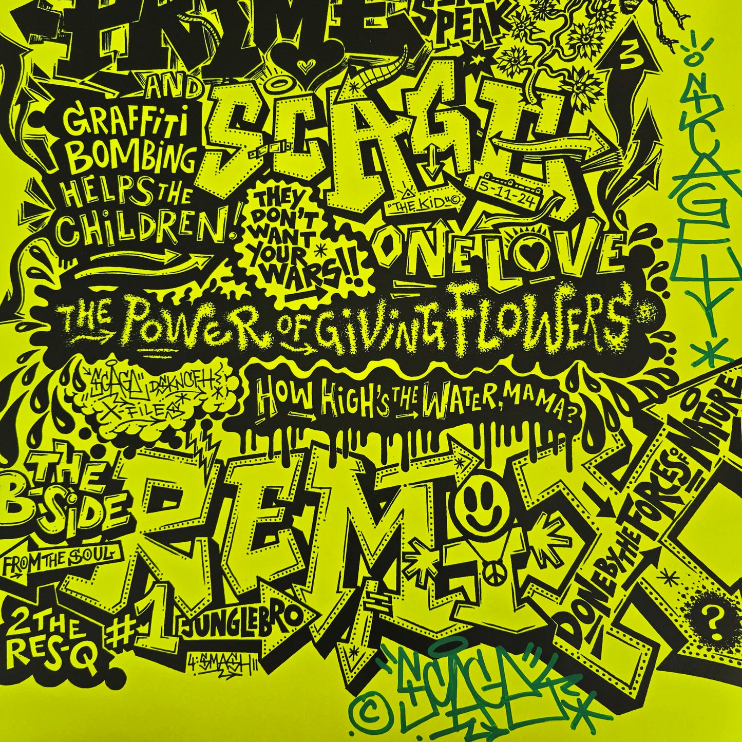SCAGE - D.A.I.S.Y AGE POSTER A2 (42X59,4 CM) SIGNED BY SCAGE! -NEW!-