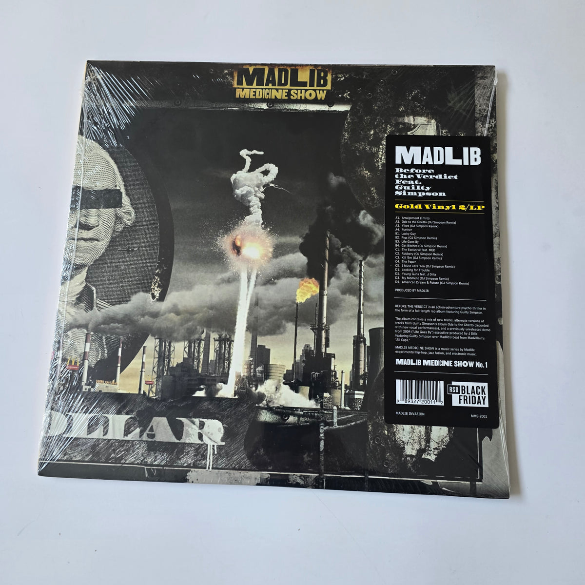 MADLIB X GUILTY SIMPSON - MEDICINE SHOW VOL. 1 (SEALED) 2XLP GOLD COLORED VINYL -NEW!-
