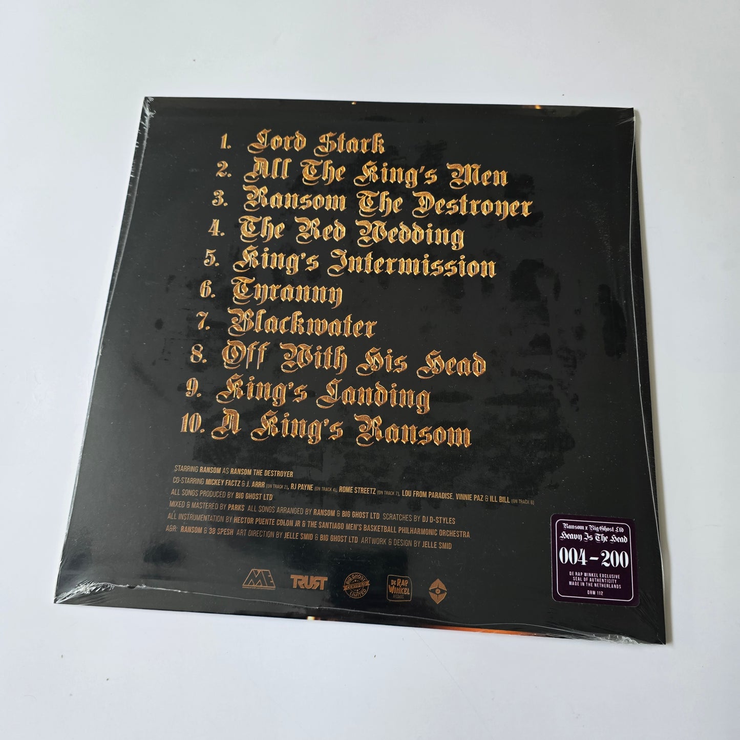 RANSOM X BIG GHOST LTD - HEAVY IS THE HEAD (SEALED) LIMITED EDITION VINYL -NEW!-